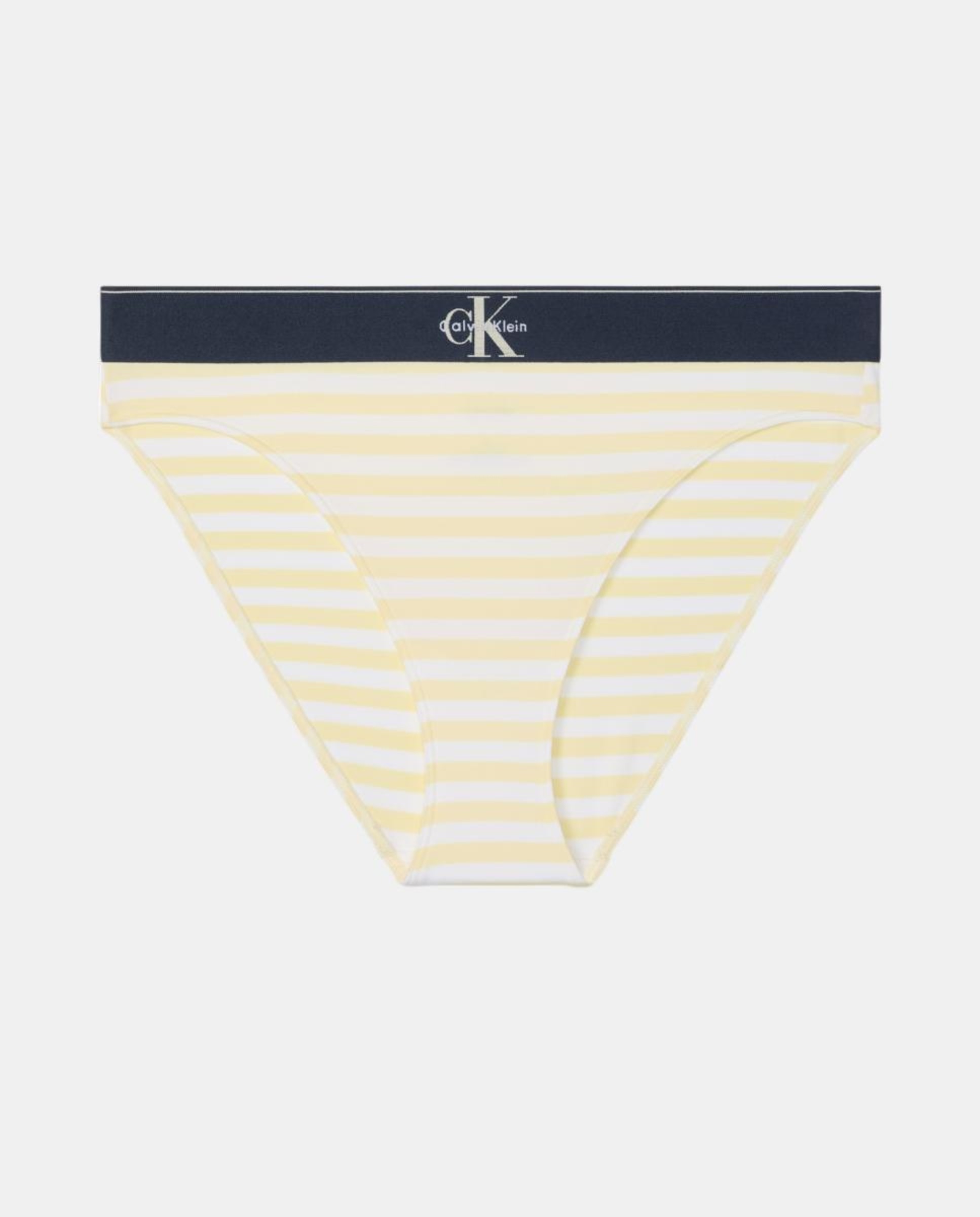 Cueca de Cintura Subida CK Graphic Amarelo-4
