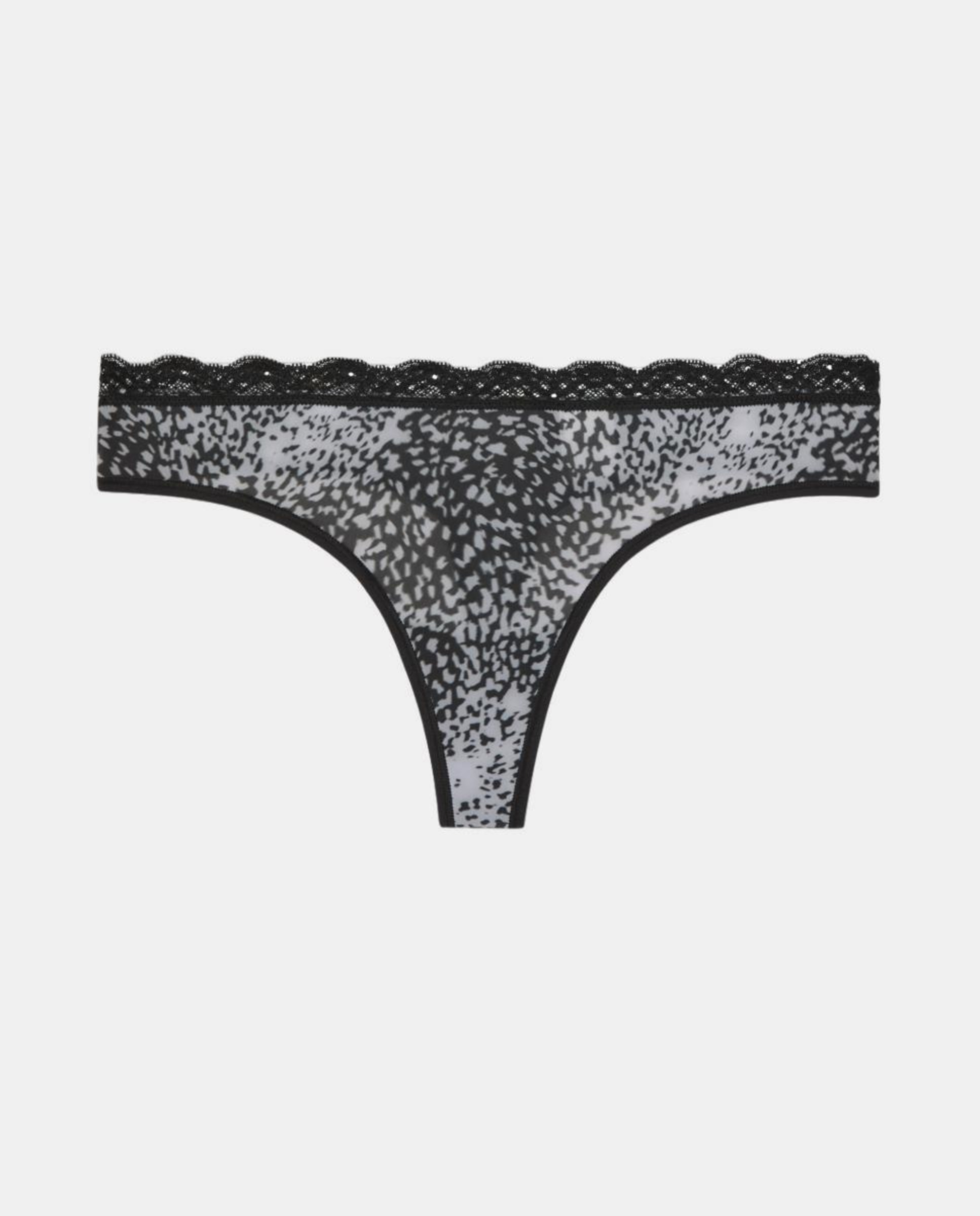 Tanga Micro Stretch W Lace Preto-5