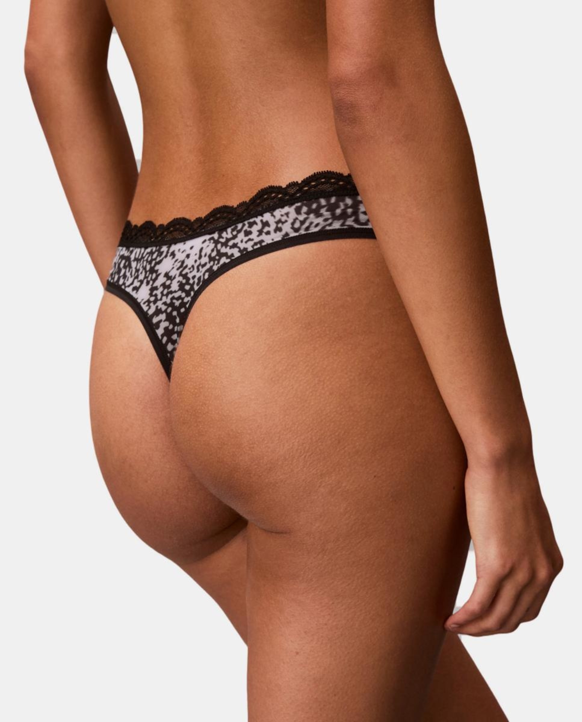 Tanga Micro Stretch W Lace Preto-3