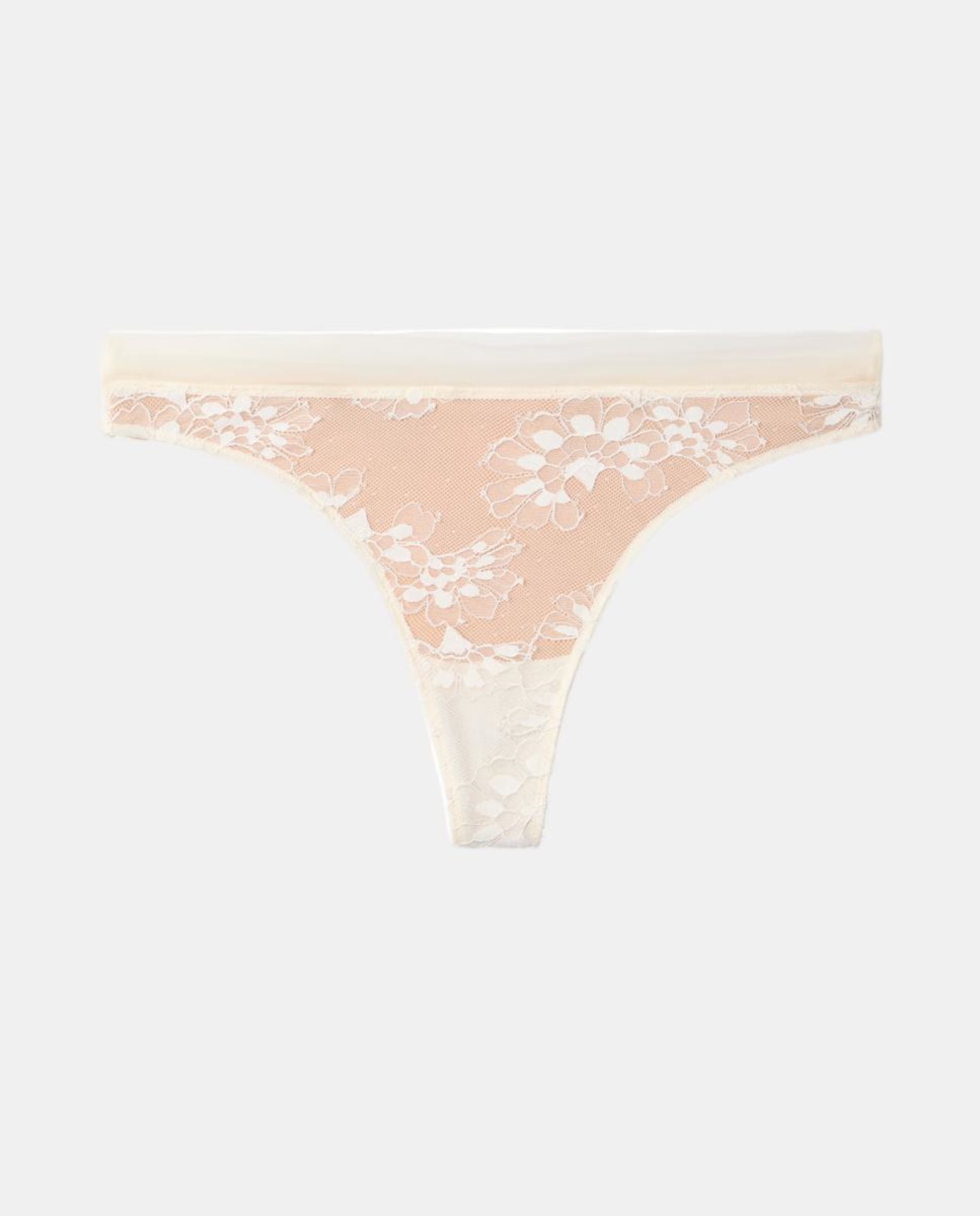Tanga de Renda CK Black Bridal Branco-5
