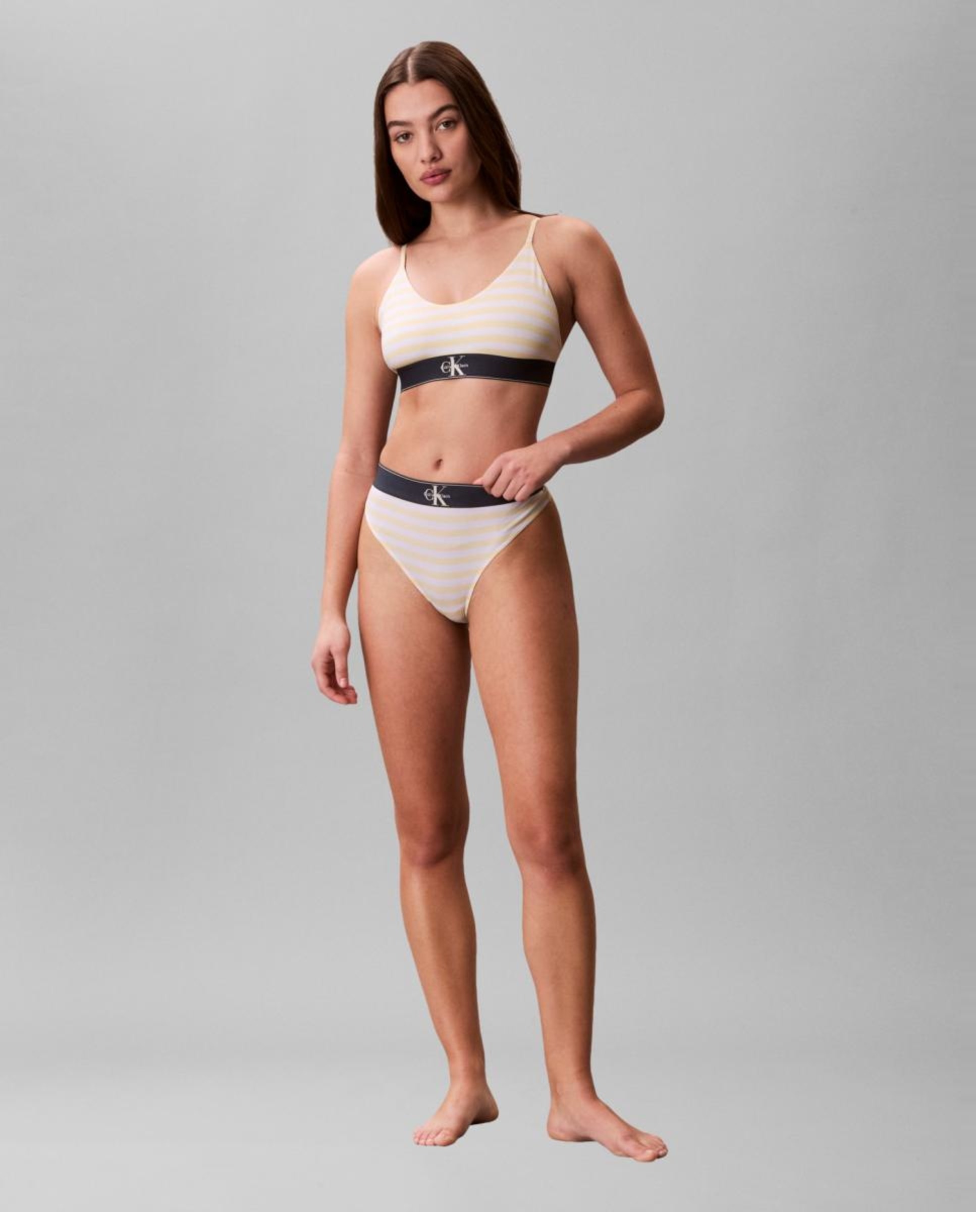 Tanga CK Graphic Amarelo-5