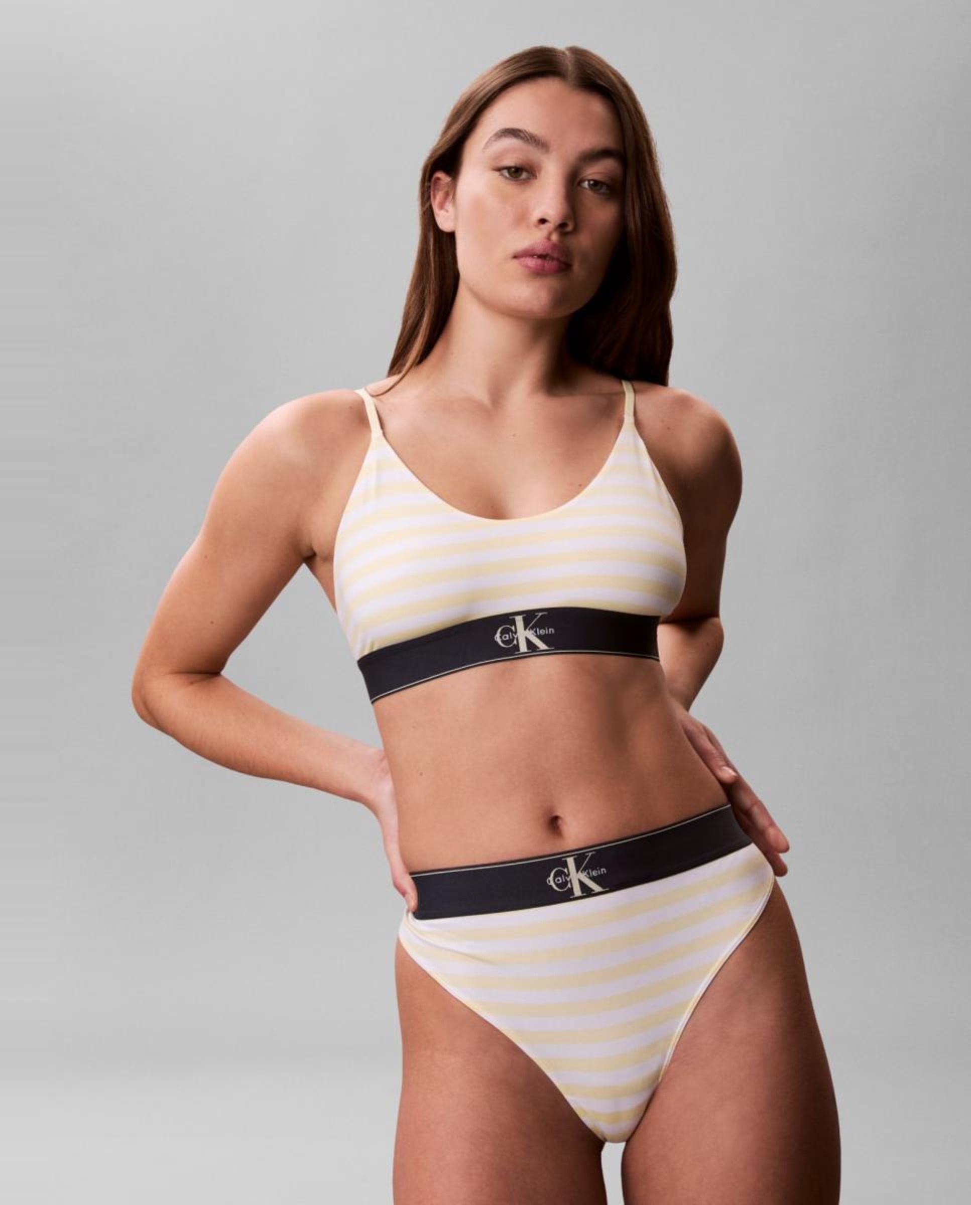 Tanga CK Graphic Amarelo-3