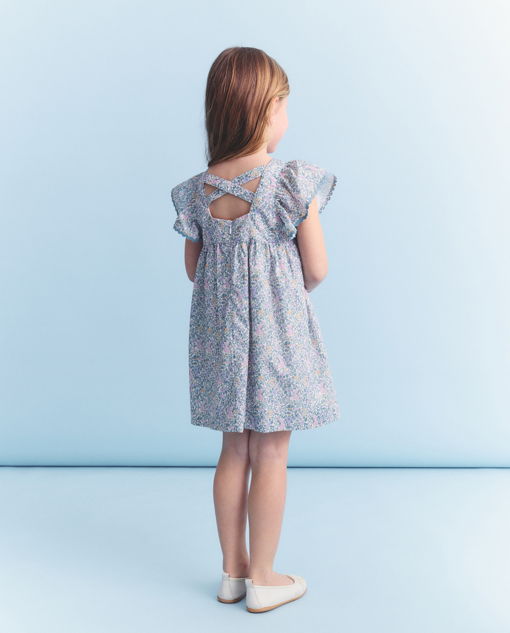 Vestido com Costas Cruzadas Verde-3