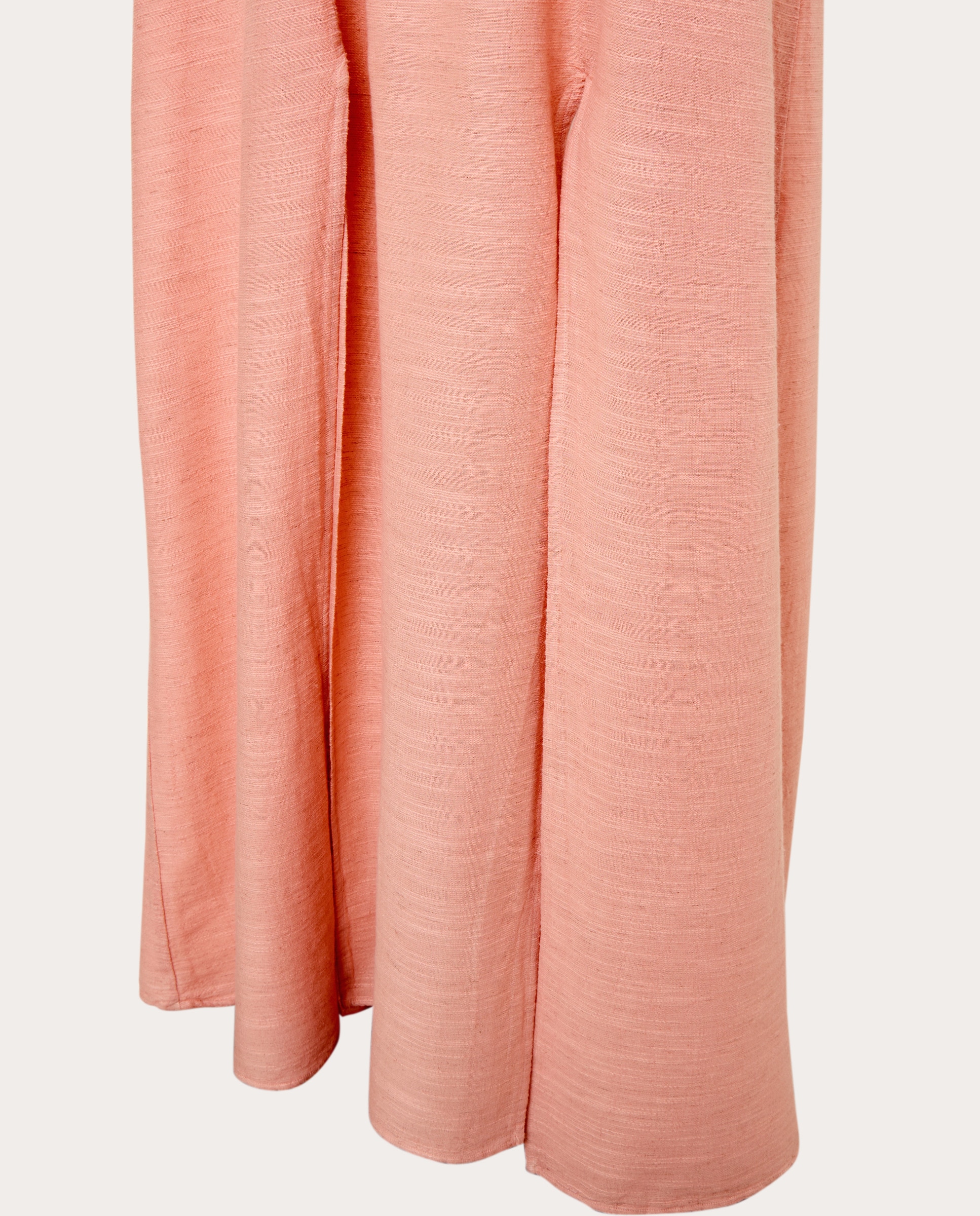 Kaftan Comprido de Algodão Laranja-4