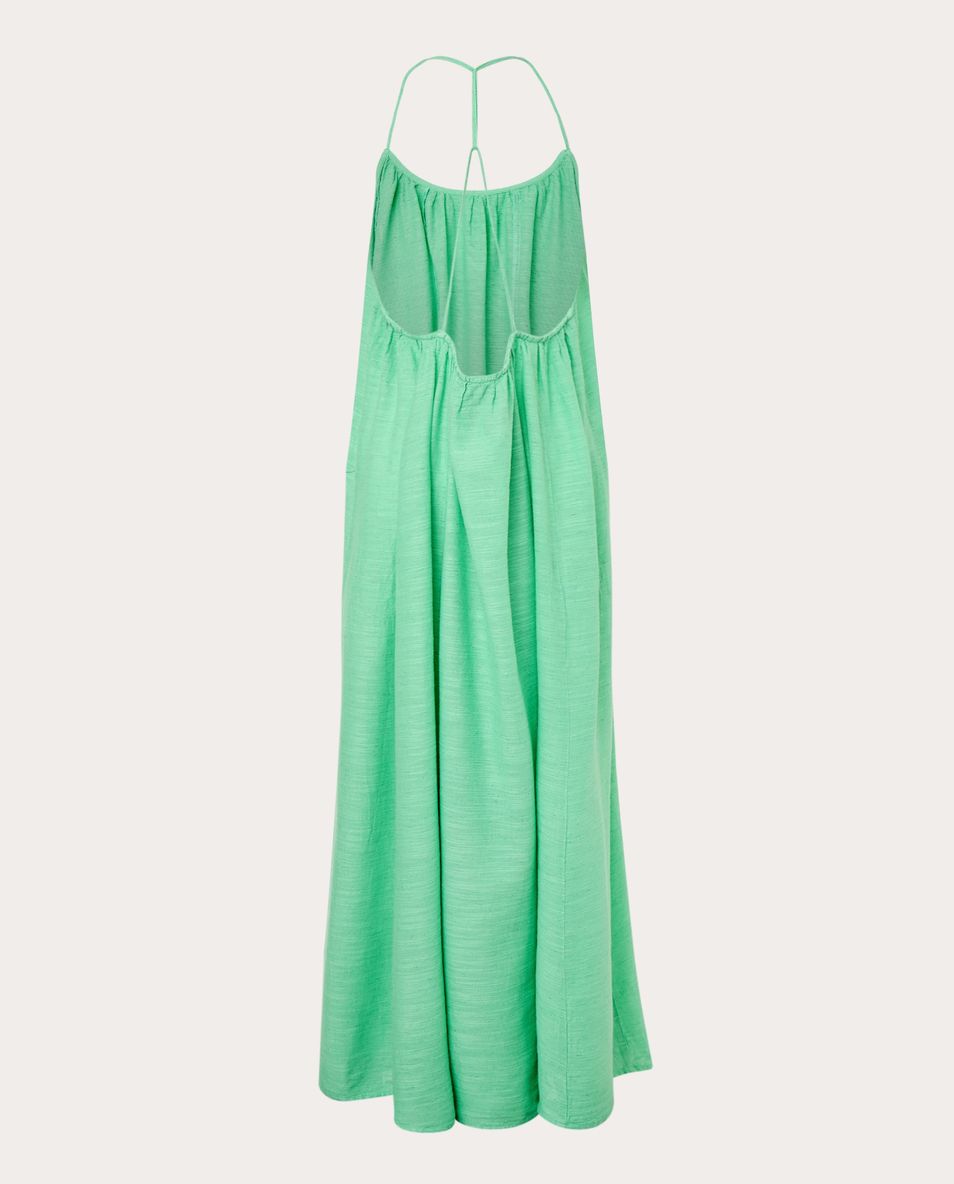 Kaftan Comprido de Algodão Verde-2