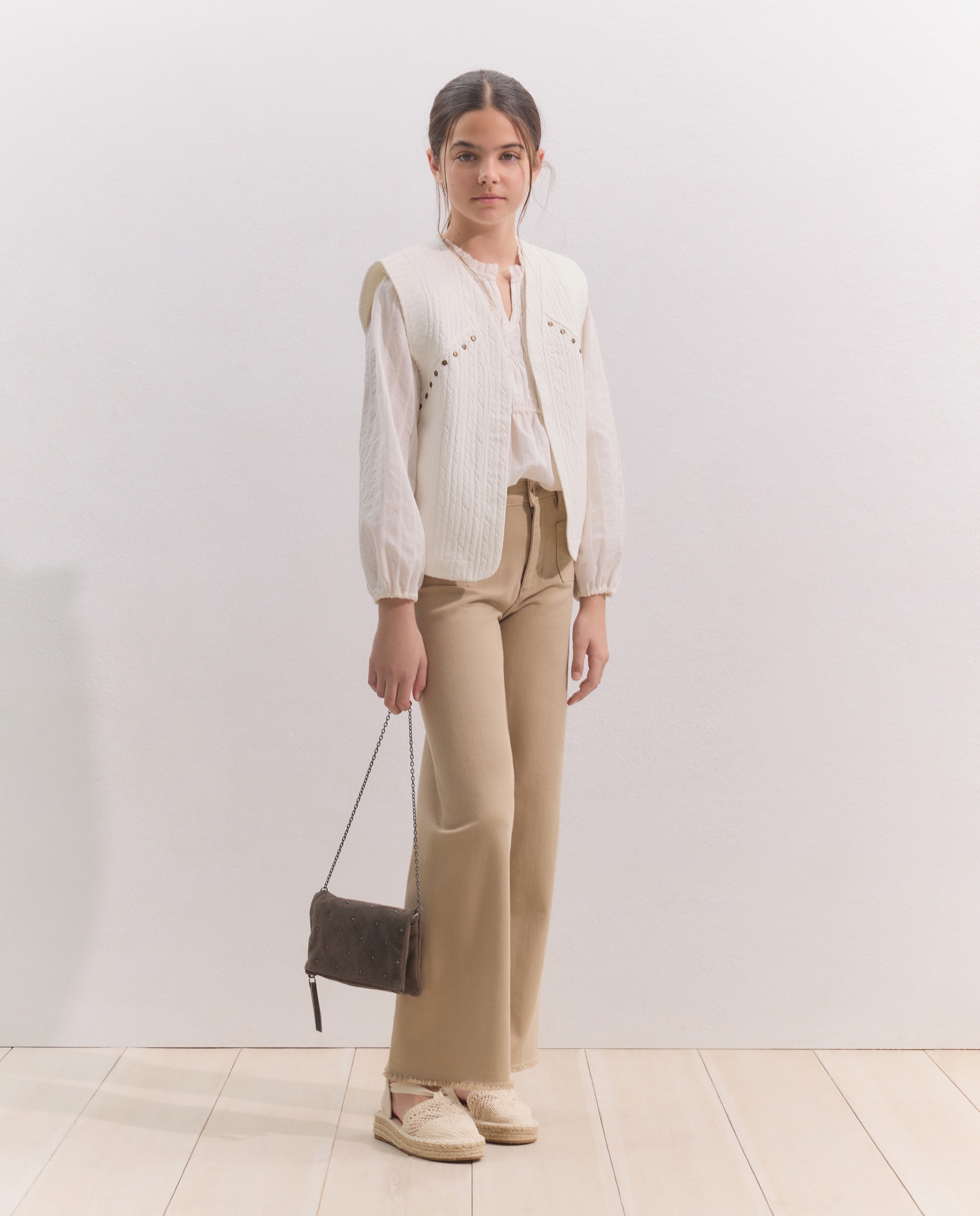 Blusa de Manga Comprida com Folhos Coconut El Corte Inglés 120 Cru-1