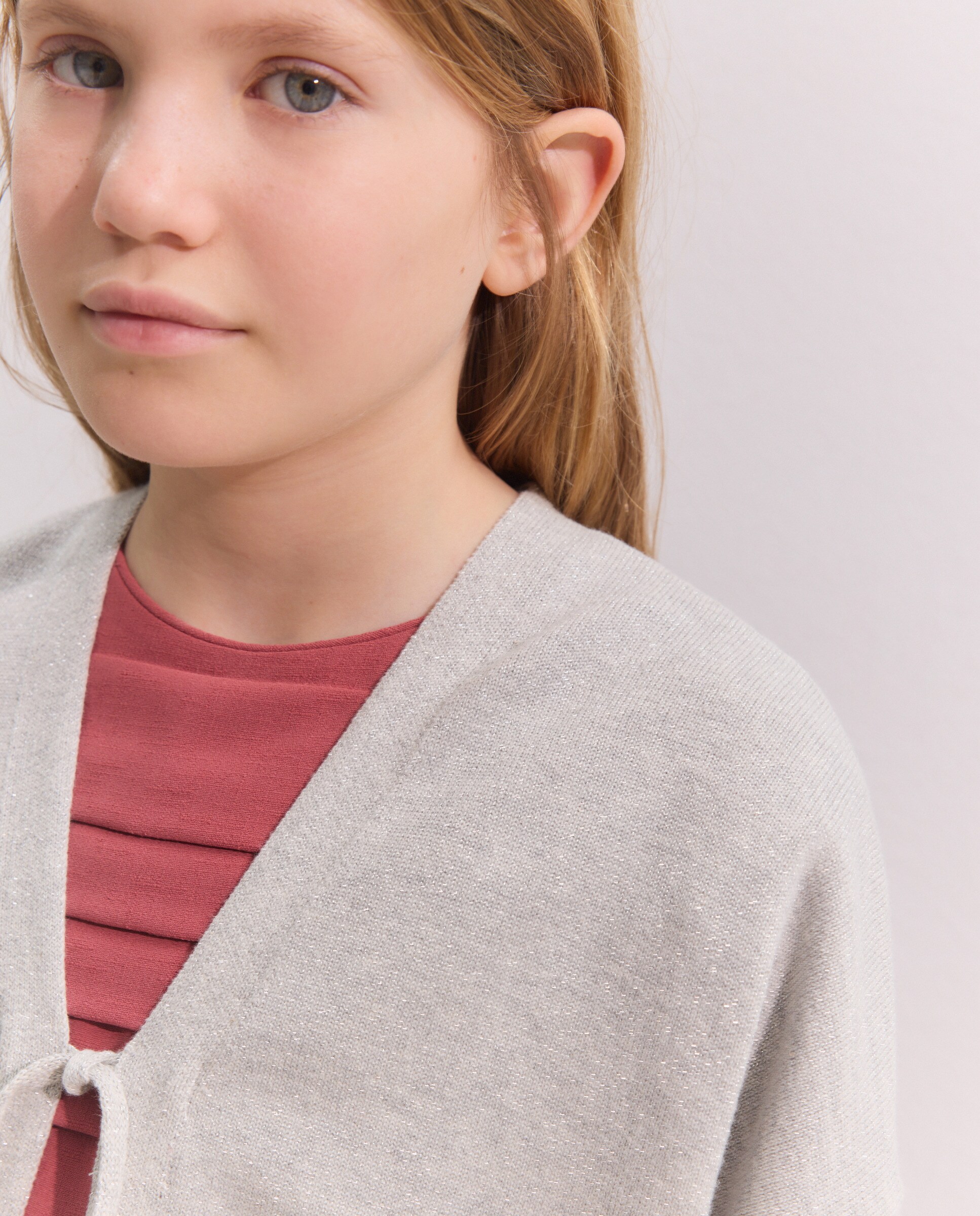 Casaco de Tricot com Laços Esmeralda-2