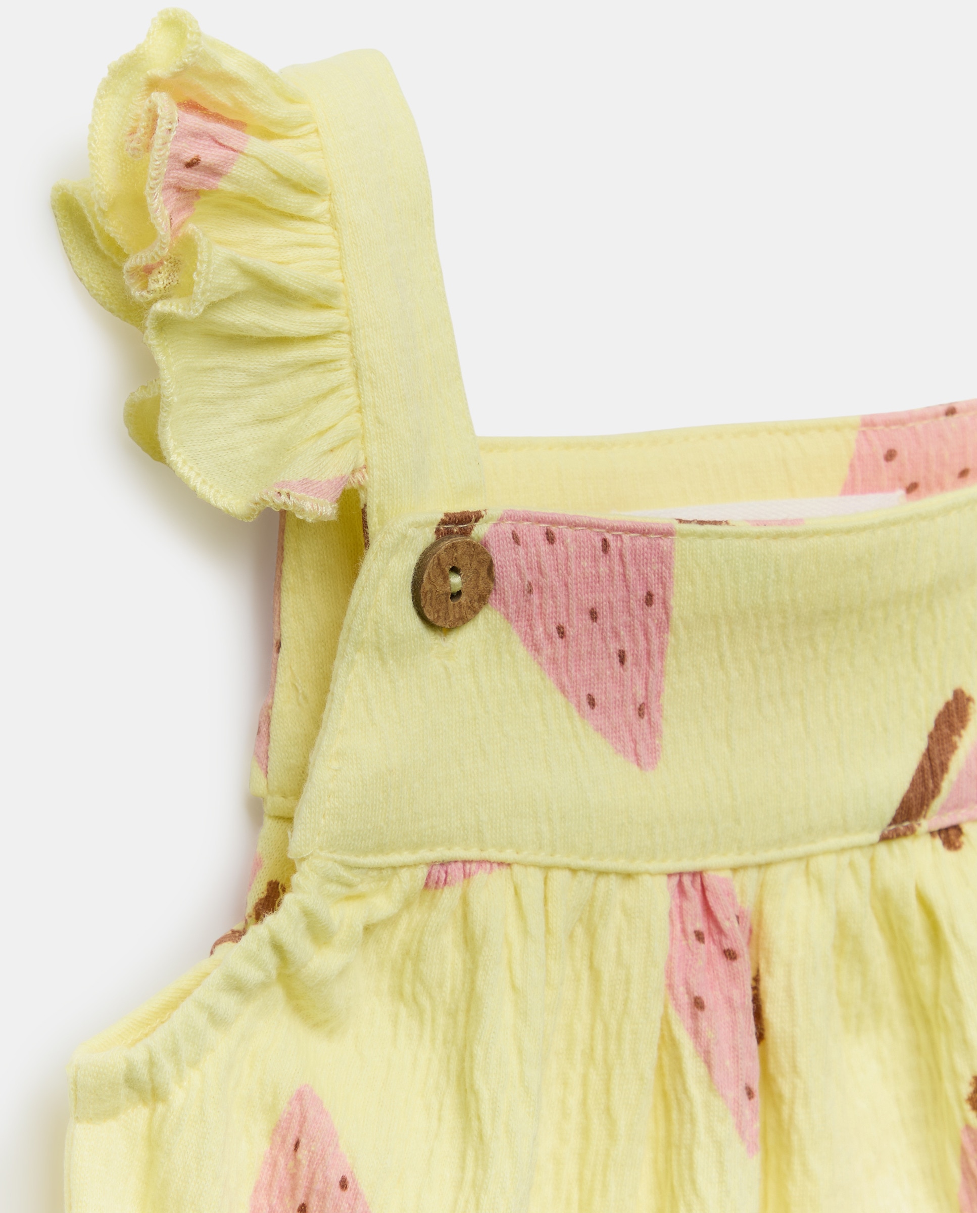 Macacão Curto de Bebé Baby El Corte Inglés Amarelo-3