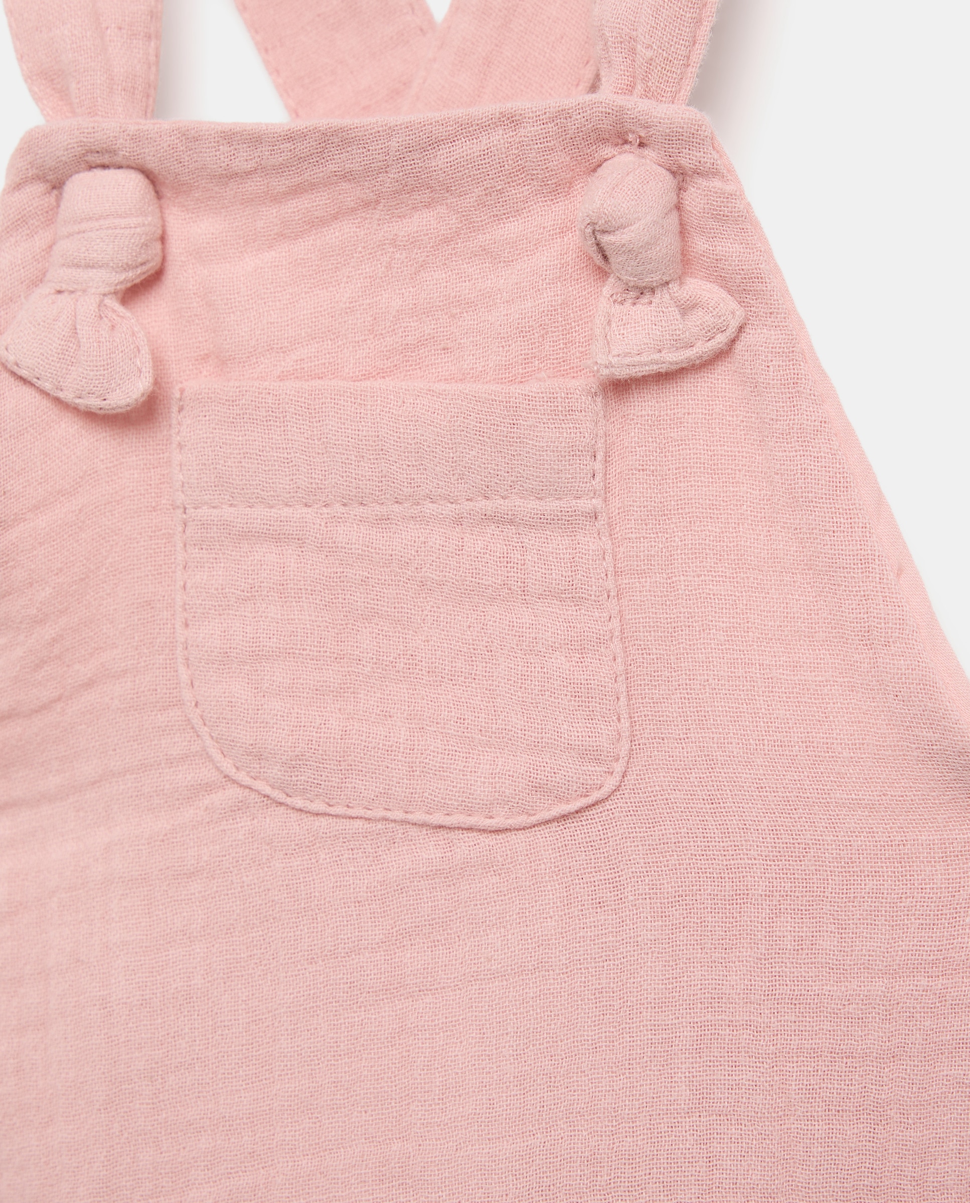 Jardineiras Lisas de Chiffon de Bebé Baby El Corte Inglés 200 Rosa-3