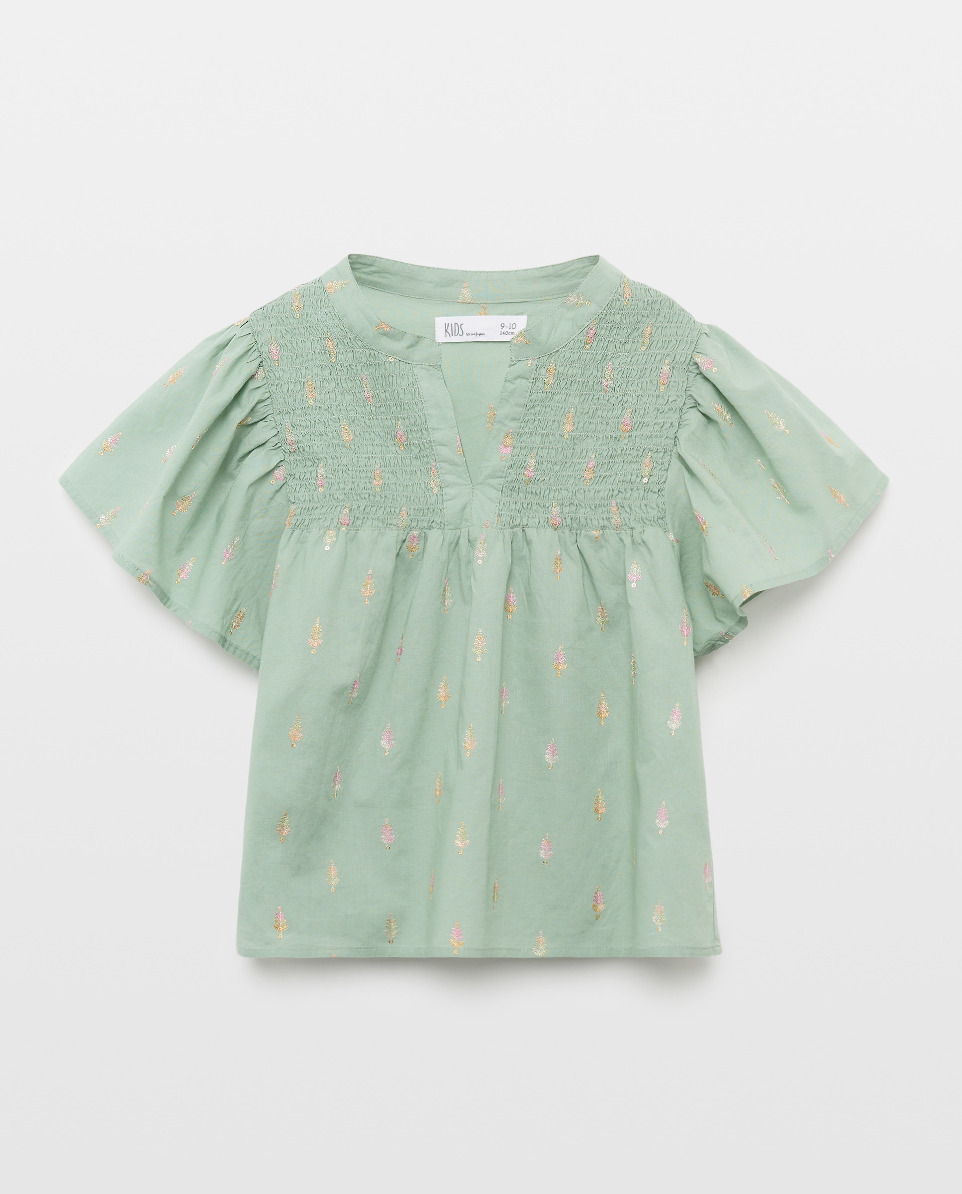 Blusa de Manga Curta Kids El Corte Inglés 510 Verde Claro-4