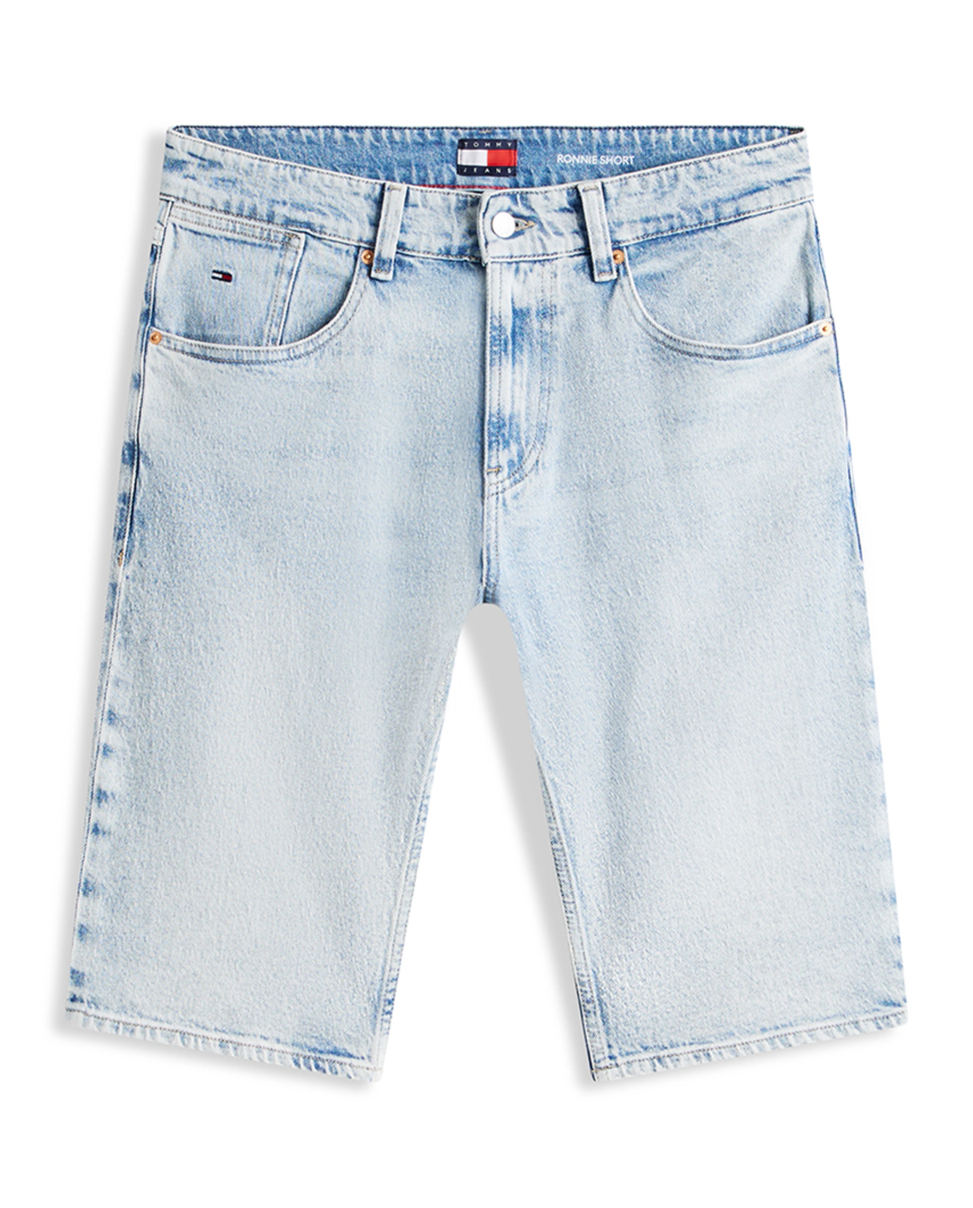Bermudas Ronnie Regular Fit com Lavagem Clara Azul-claro-5