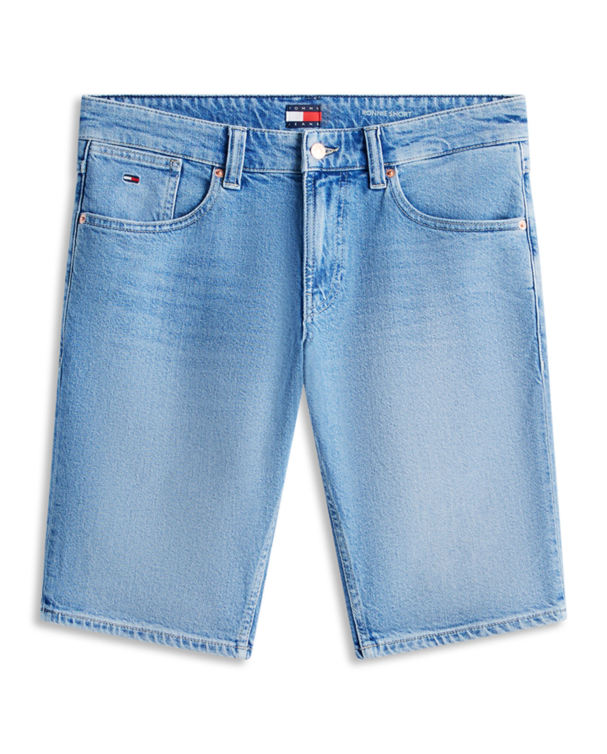 Bermudas Ronnie Regular Fit com Lavagem Média Azul-5