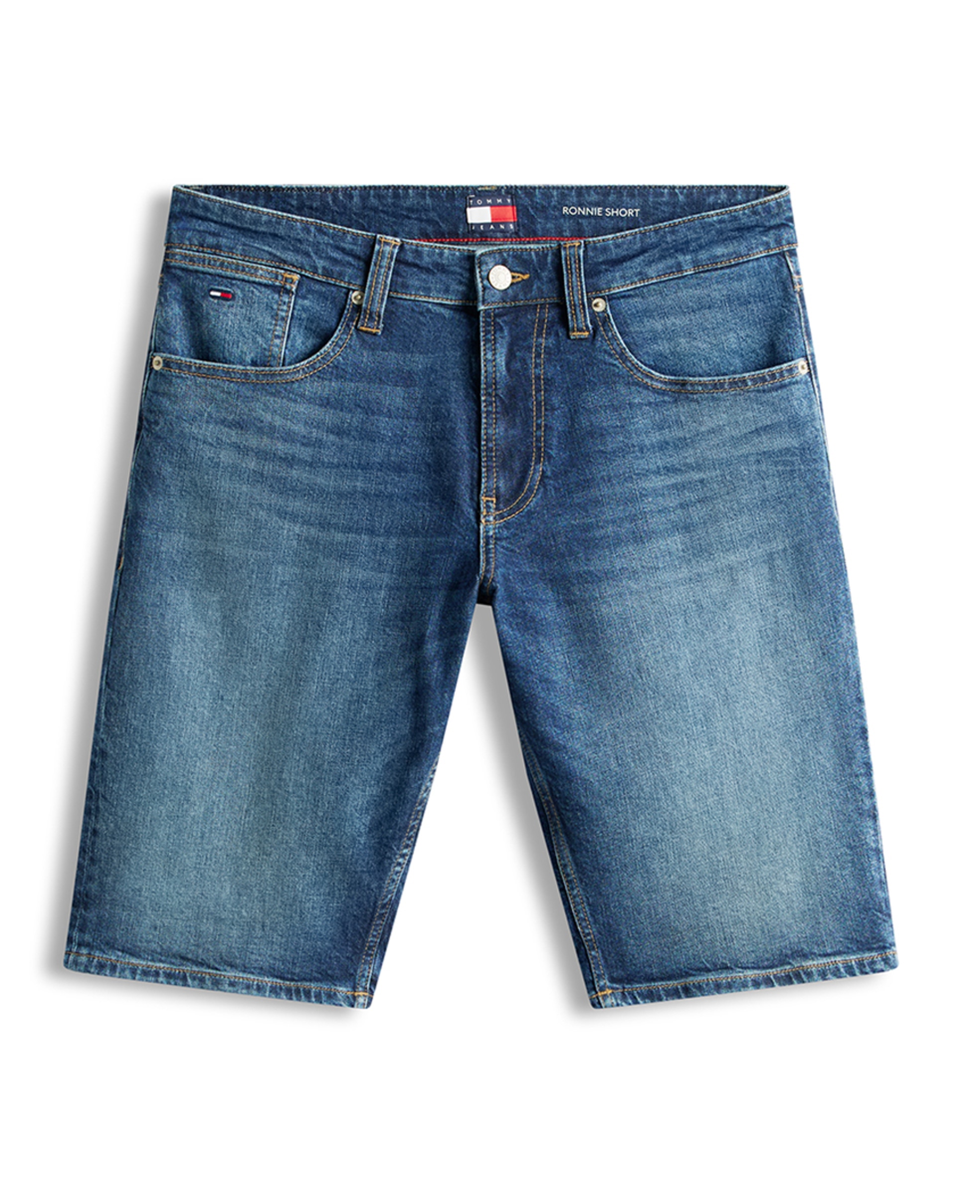 Bermudas Ronnie com Lavagem Escura Azul-5