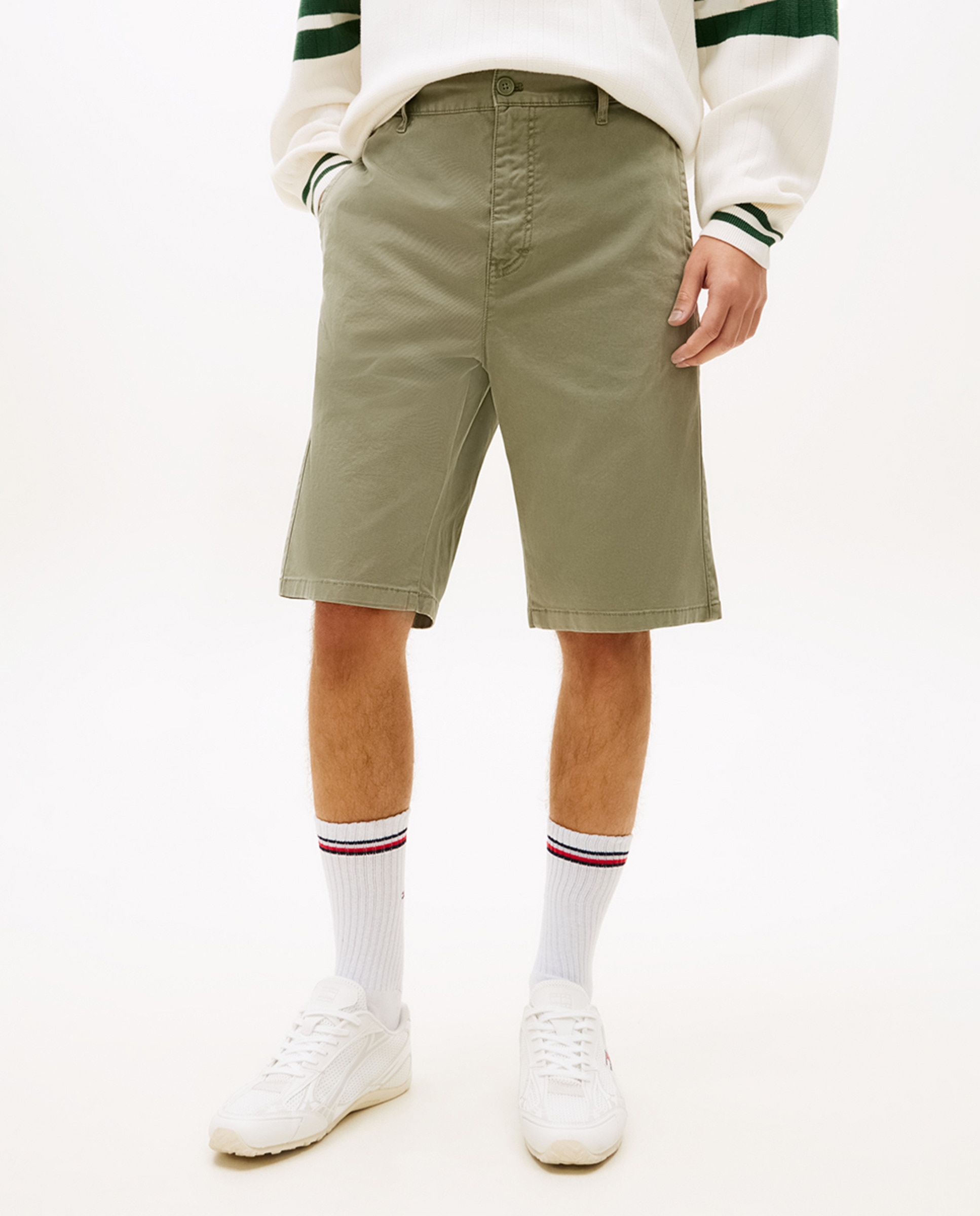 Calções Chino Otis Regular Fit Verde-militar-2