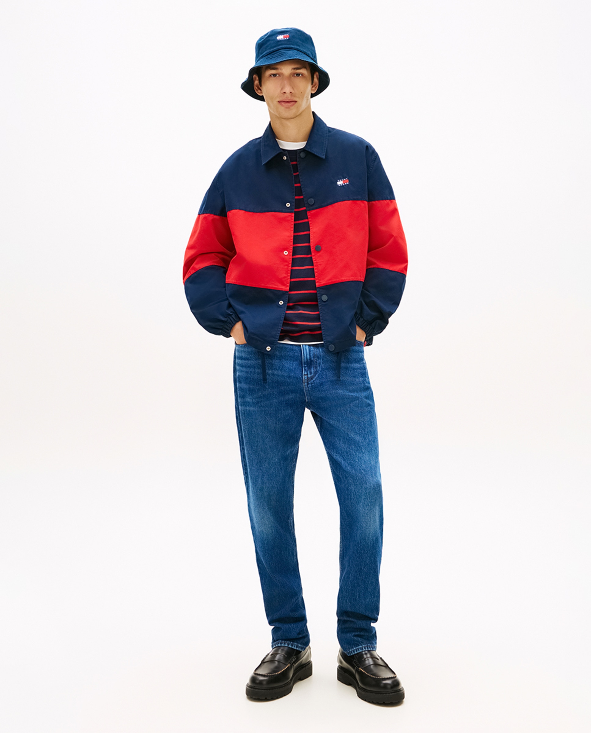 Blusão Tipo Sobrecamisa com Fecho de Botões Azul-marinho-5