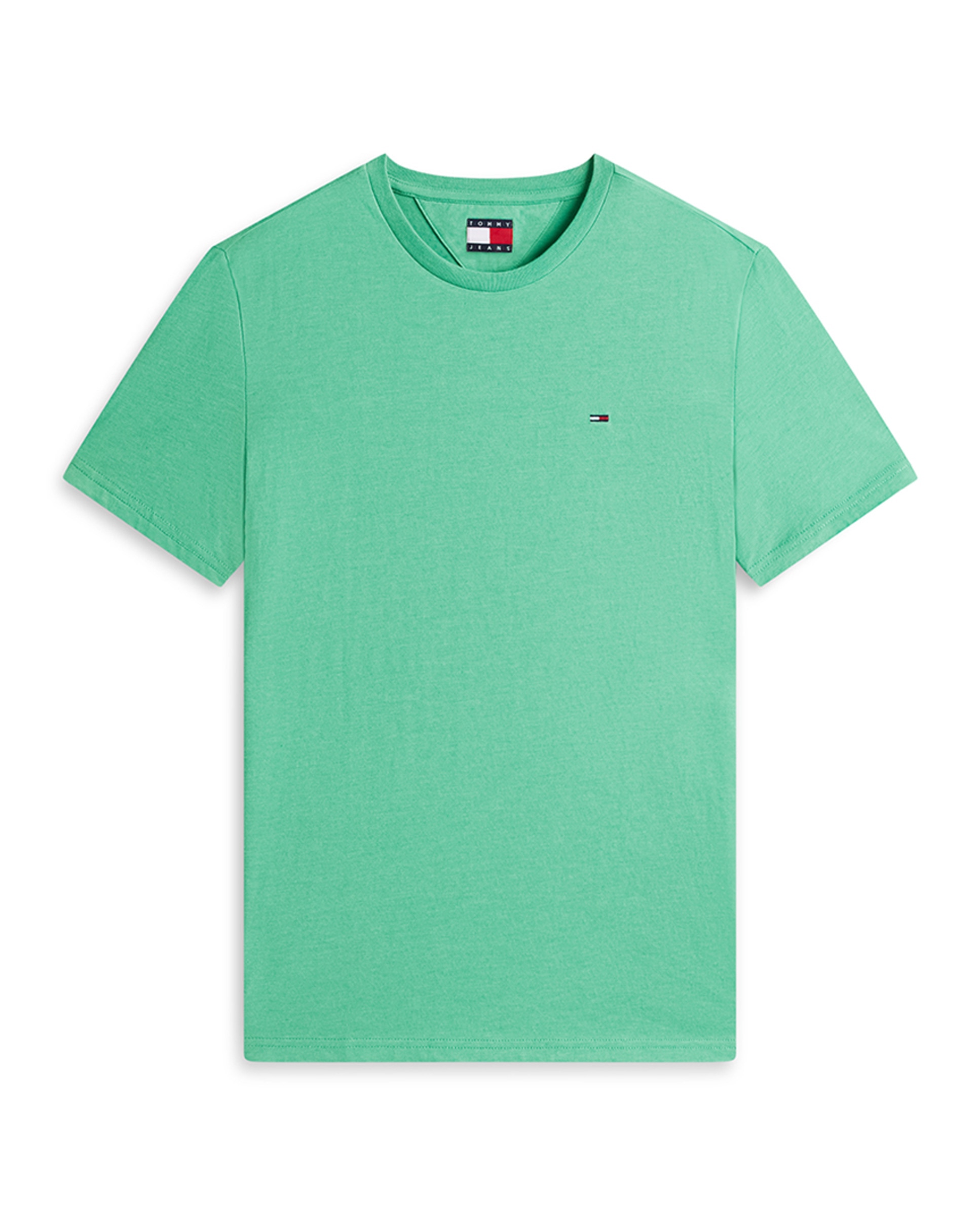 T-shirt Extra Slim Fit com Manga Curta Verde Água-4