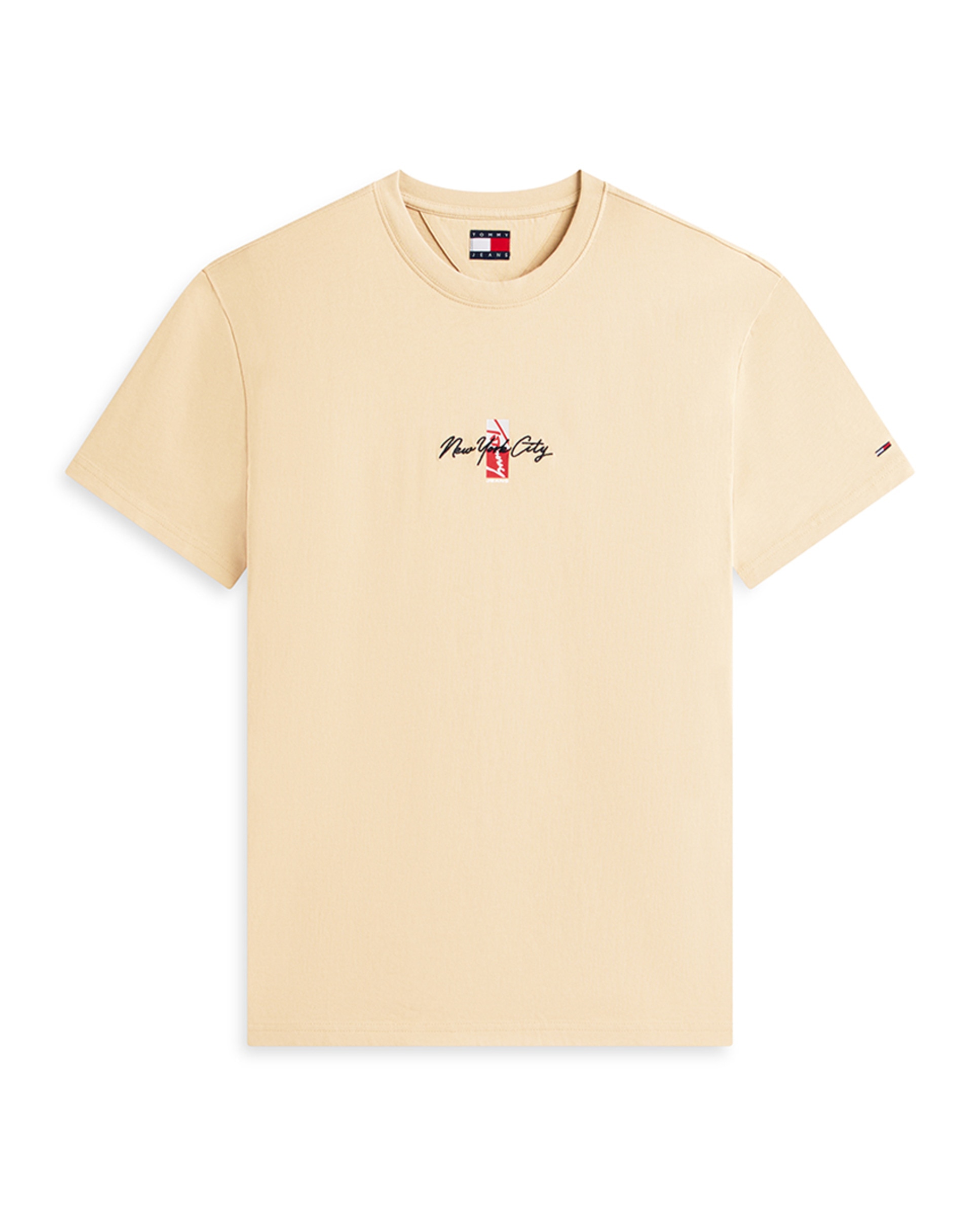 T-shirt Regular Fit de Manga Curta Bege-4