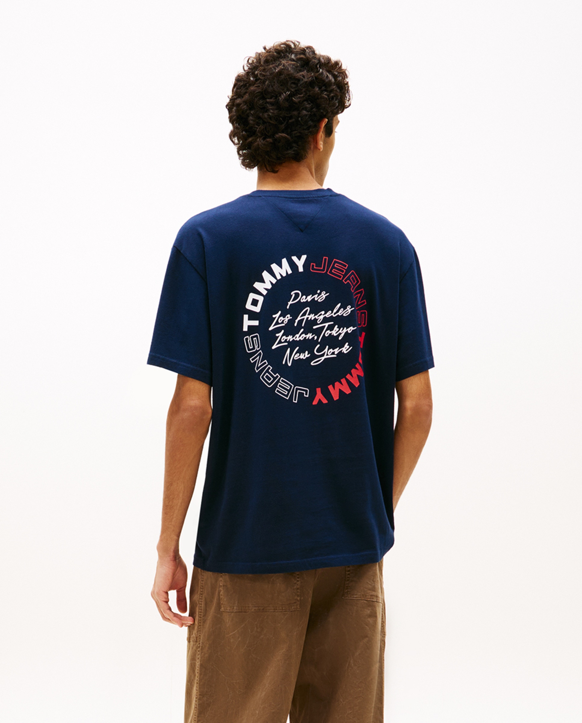 T-shirt Relaxed Fit com Manga Curta Azul-marinho-2