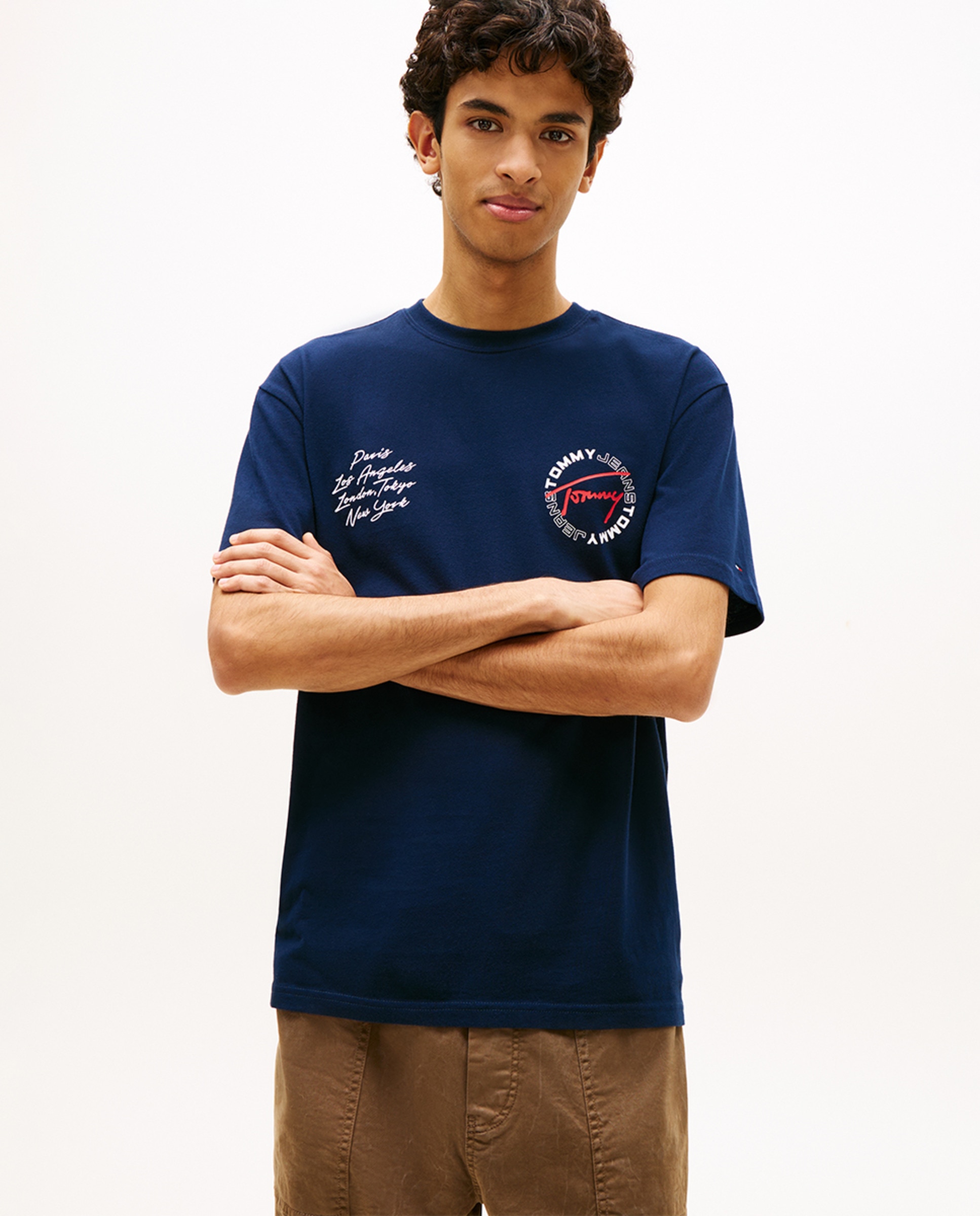 Imagem 0 de T-shirt Relaxed Fit com Manga Curta