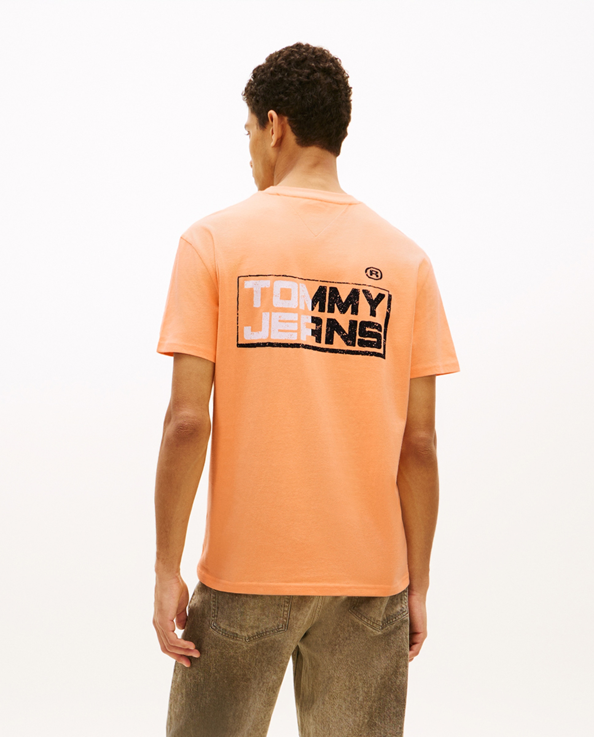 T-shirt Regular Fit de Manga Curta Laranja-2