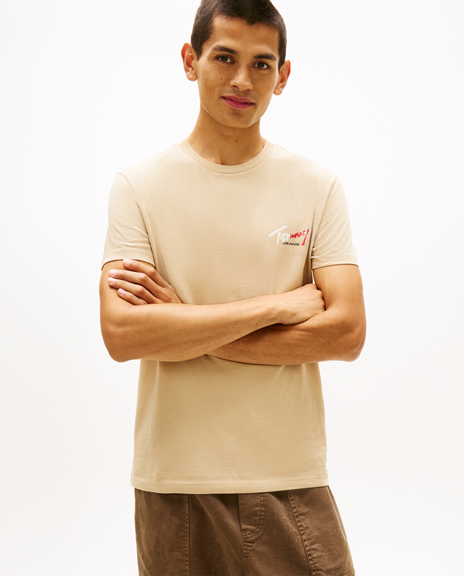 Imagem 0 de T-shirt Slim Fit com Manga Curta