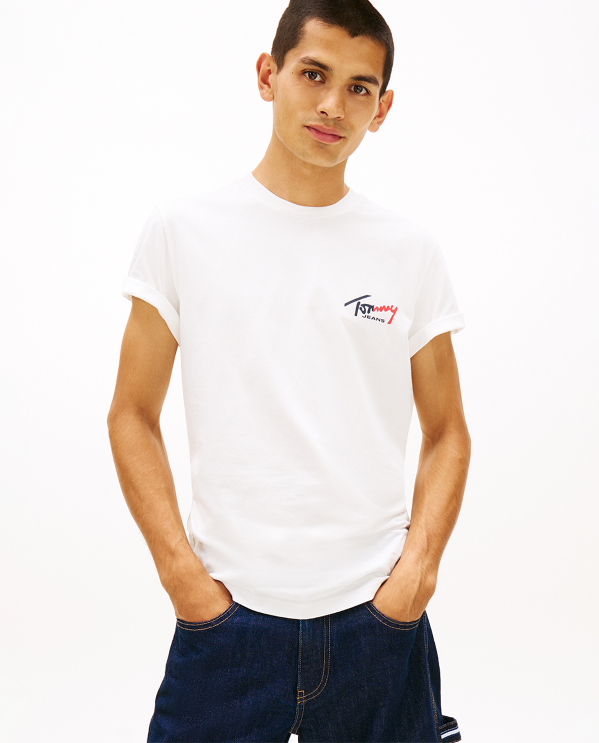 Imagem 0 de T-shirt Slim Fit com Manga Curta