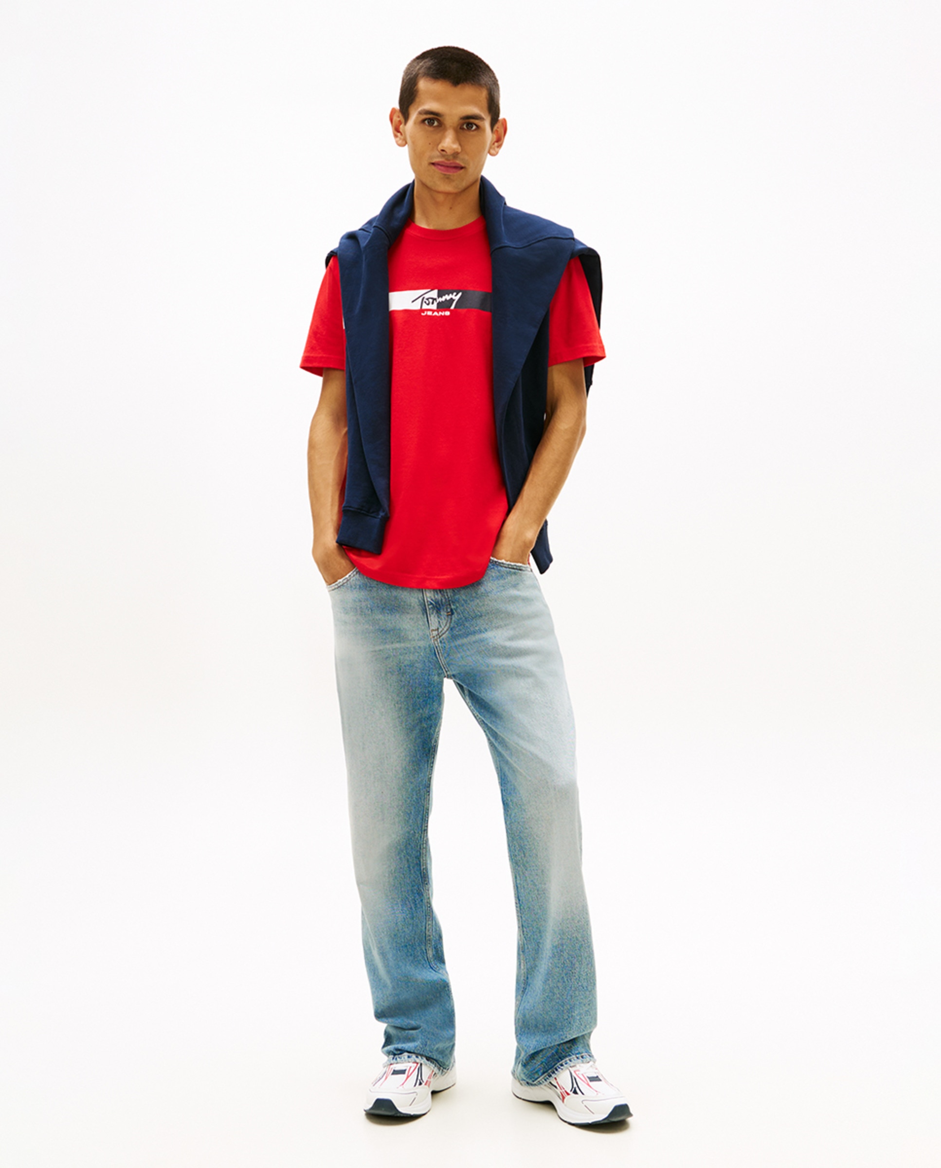 T-shirt Regular Fit de Manga Curta Vermelho-5