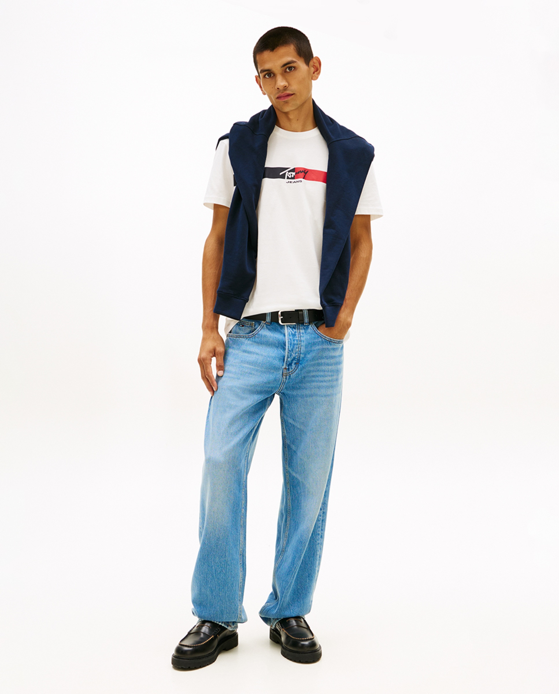 T-shirt Regular Fit de Manga Curta Branco-5