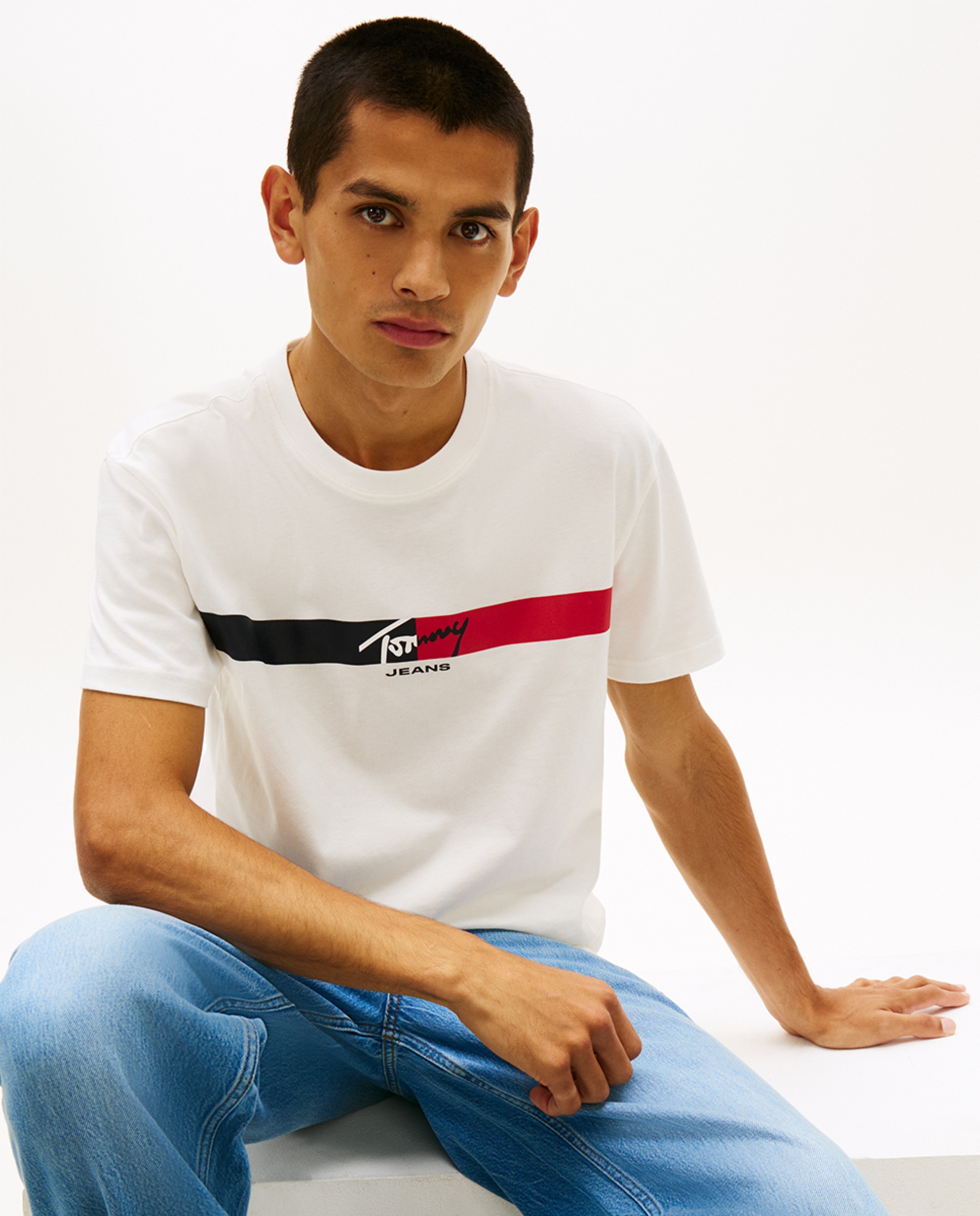 T-shirt Regular Fit de Manga Curta Branco-3