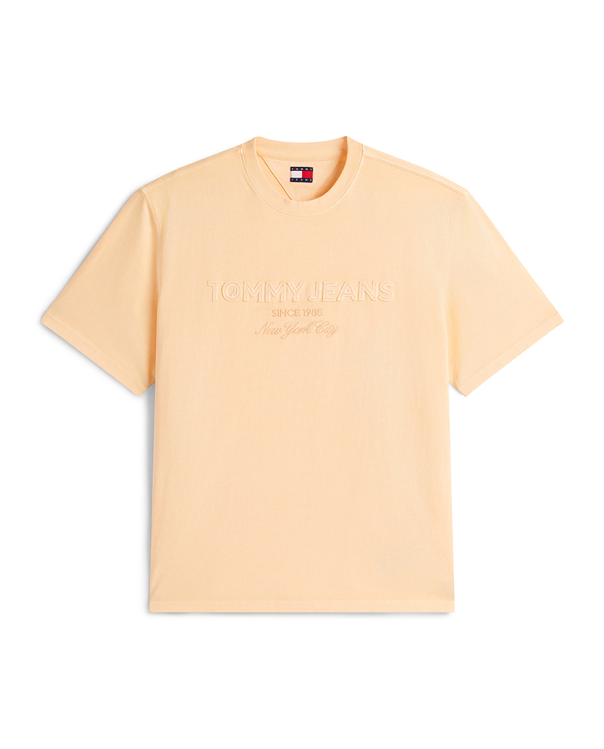 T-shirt 90s Fit com Manga Curta Laranja-4