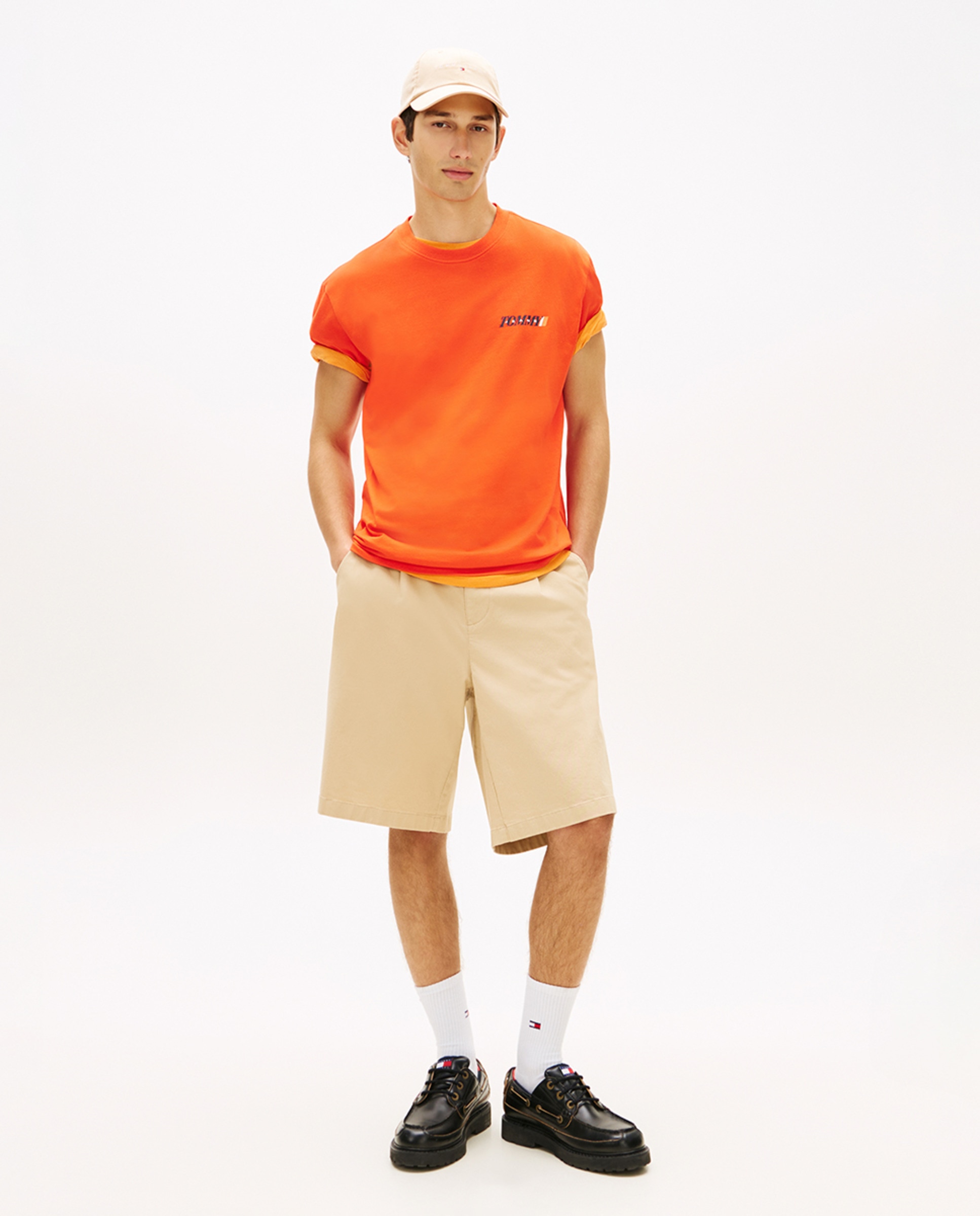 T-shirt Regular Fit de Manga Curta Vermelho-5