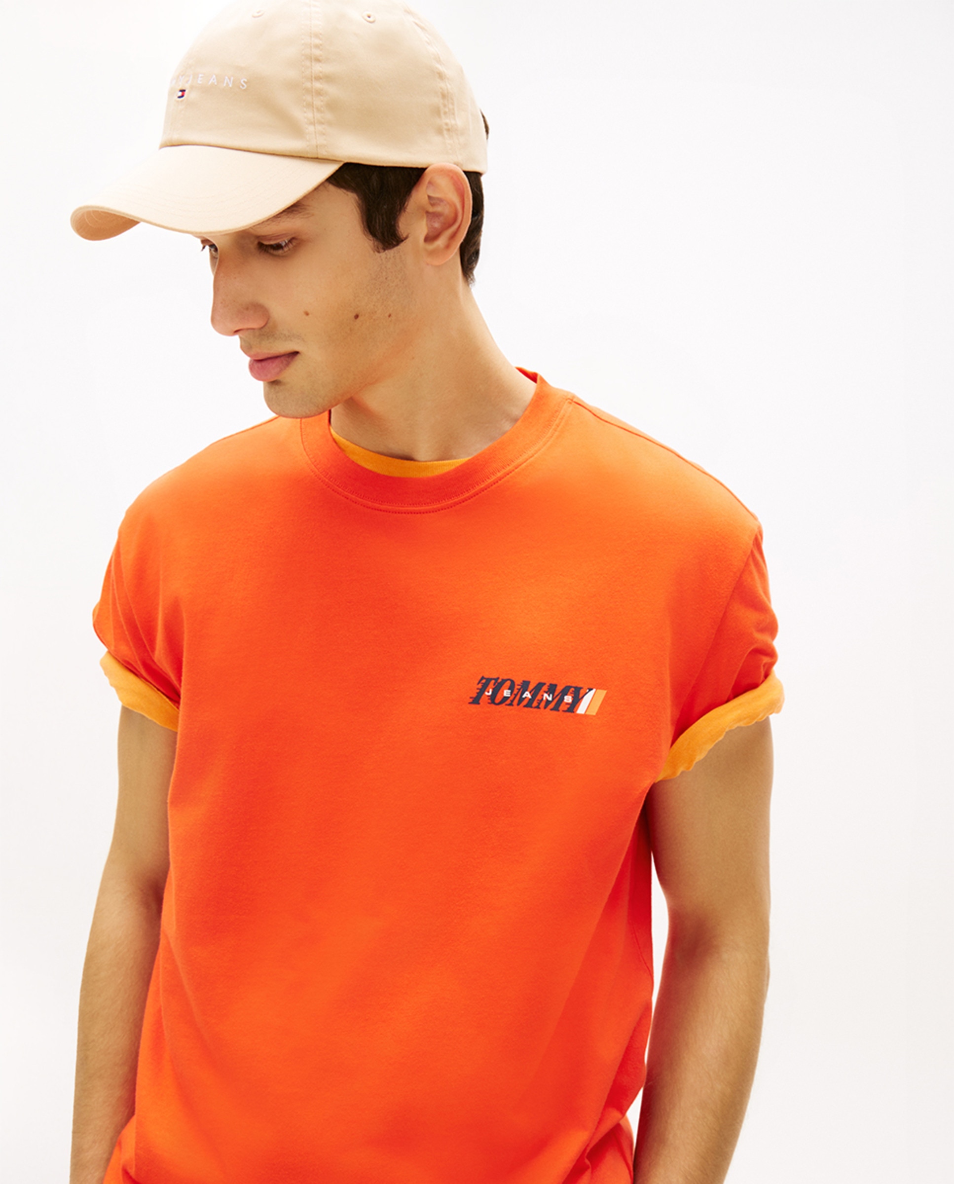 T-shirt Regular Fit de Manga Curta Vermelho-3