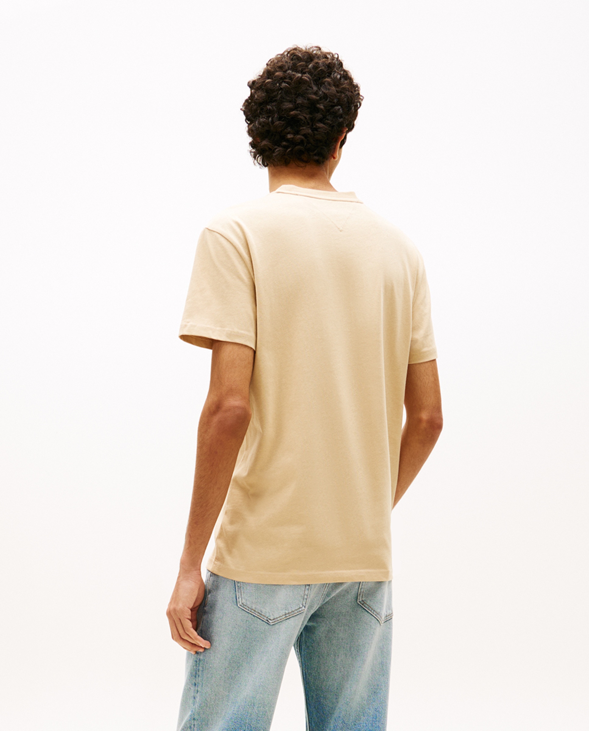 T-shirt Regular Fit de Manga Curta Bege-2