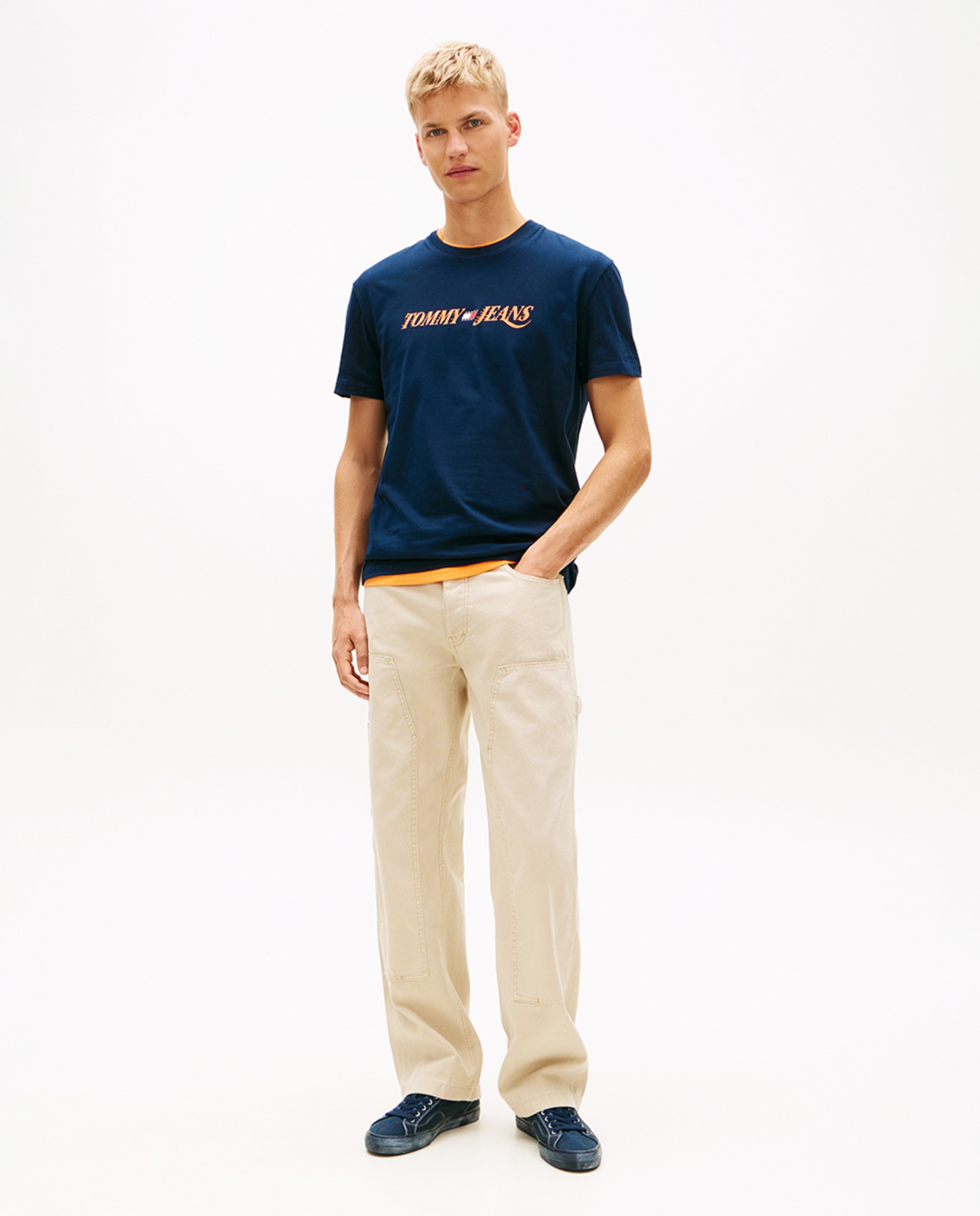 T-shirt Regular Fit de Manga Curta Azul-marinho-5