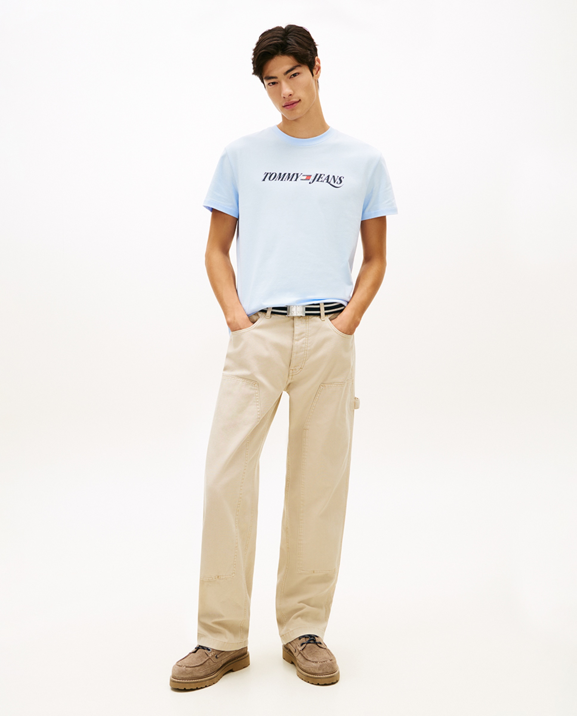 T-shirt Regular Fit de Manga Curta Azul-claro-5