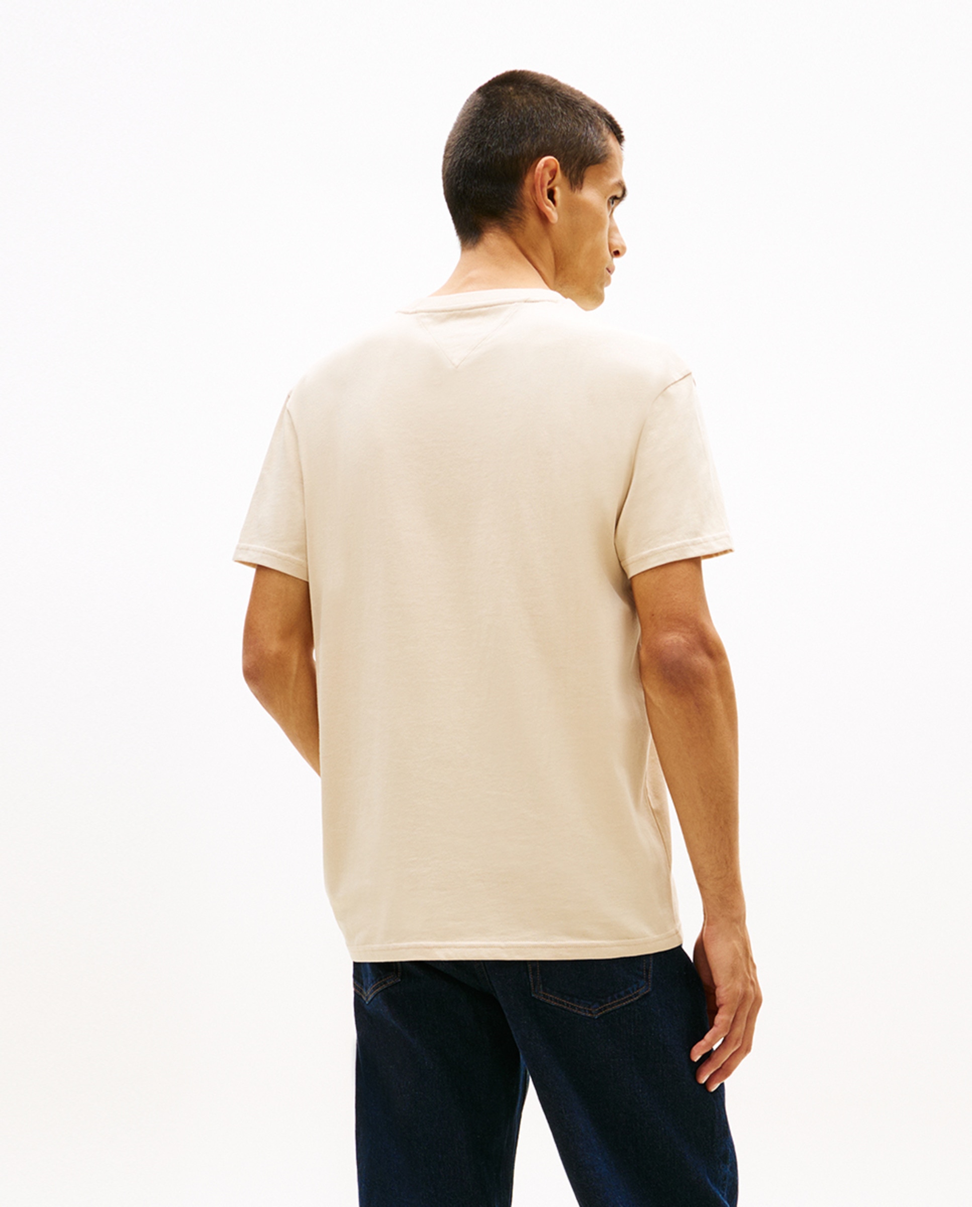 T-shirt Regular Fit de Manga Curta Bege-2