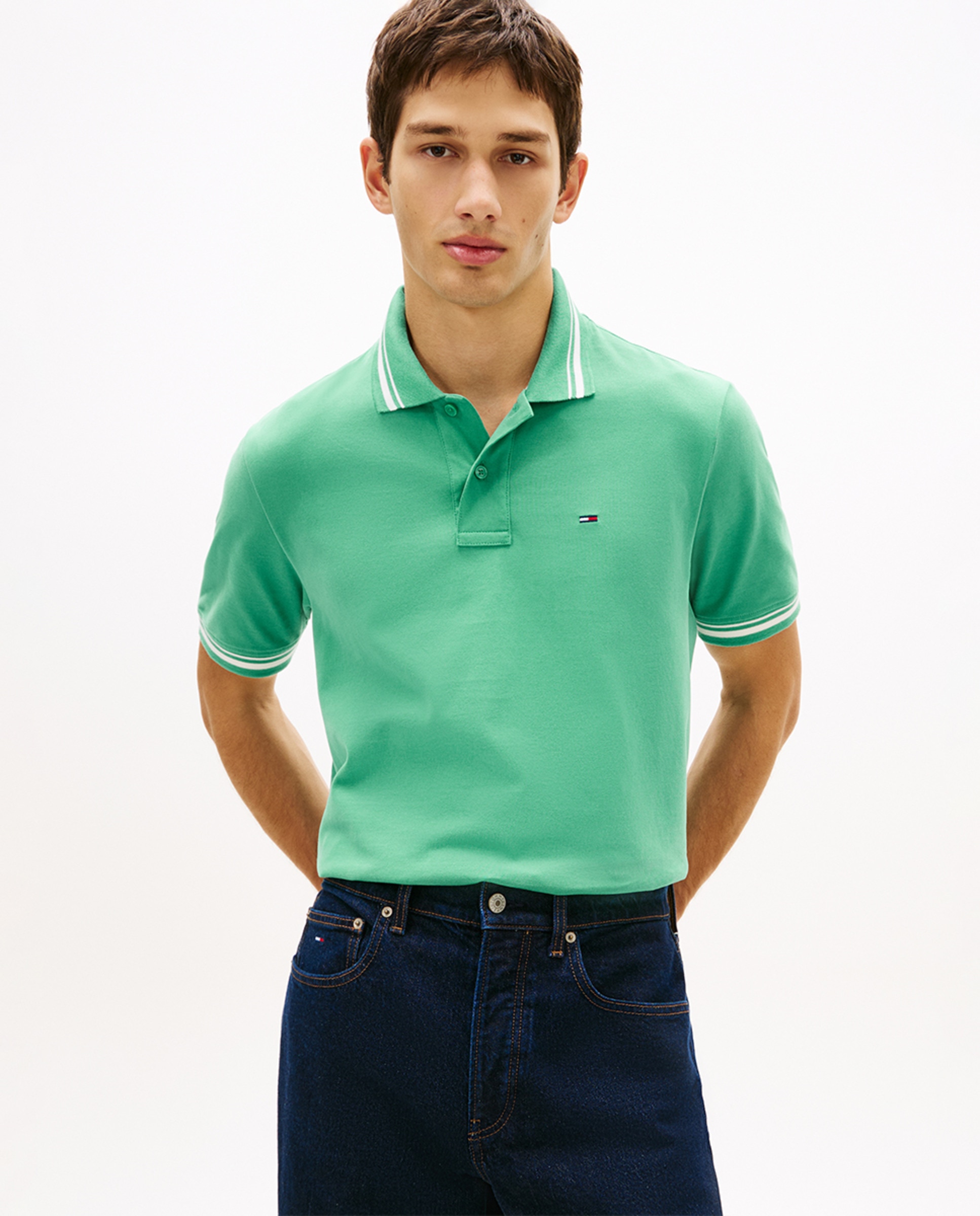 Imagem 0 de Pólo regular fit com manga curta