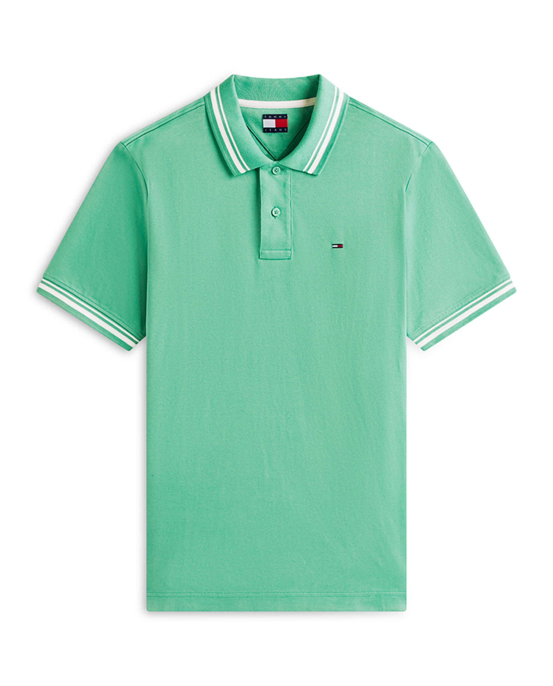 Pólo regular fit com manga curta Verde Água-4