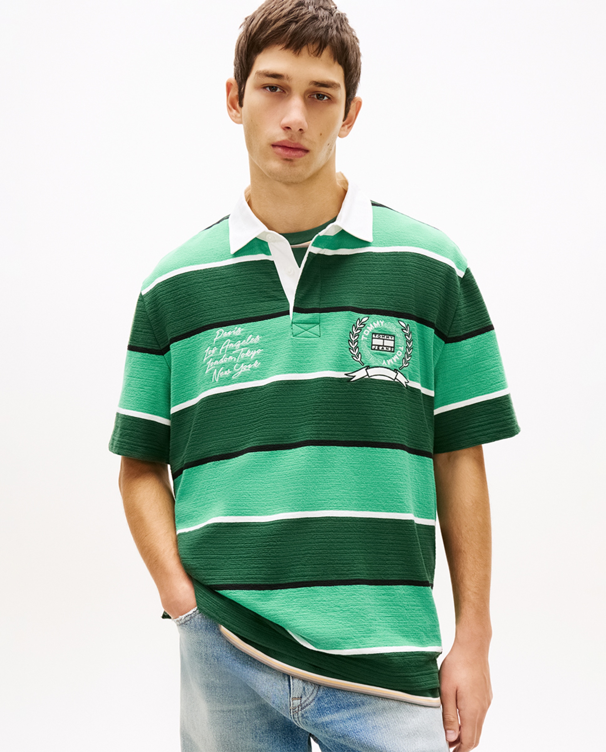 Imagem 0 de Polo Tipo Rugby Relaxed Fit com Manga Curta