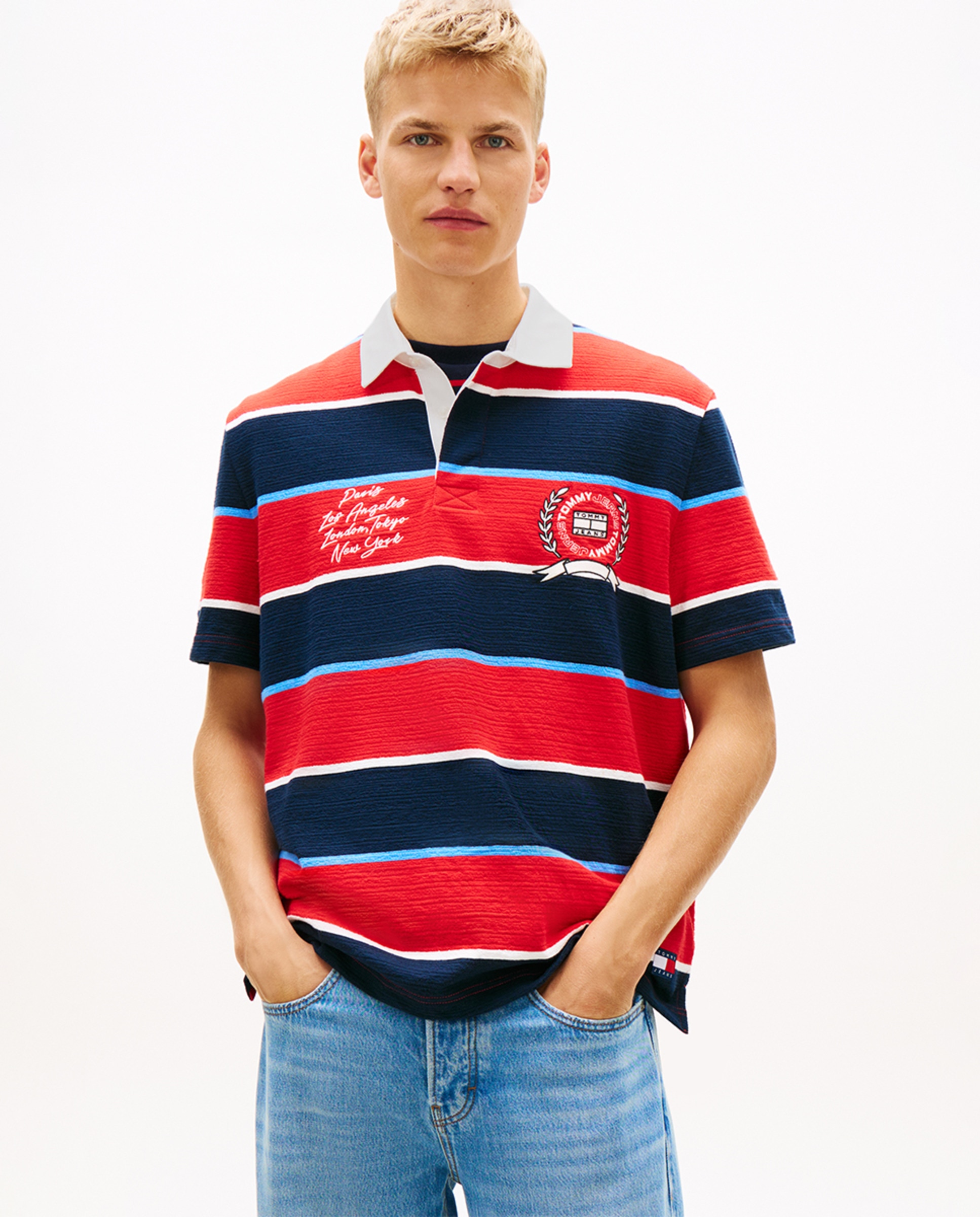 Imagem 0 de Polo Tipo Rugby Relaxed Fit com Manga Curta