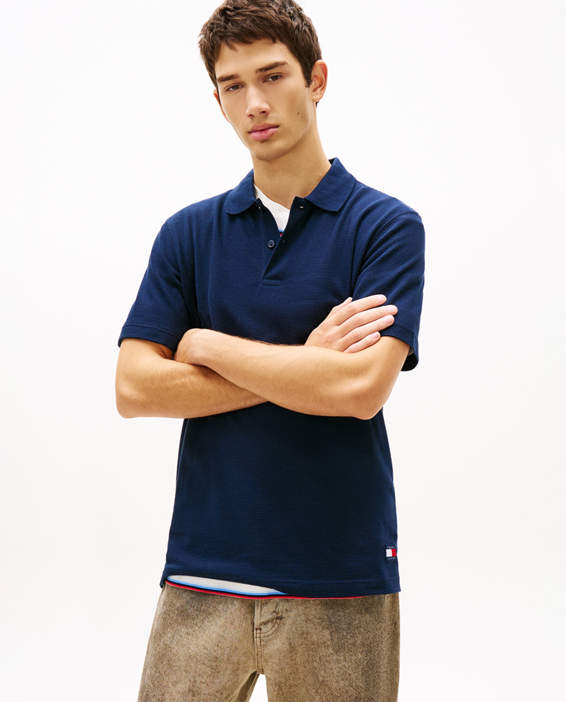 Imagem 0 de Polo Regular Fit em Tecido Gofrado