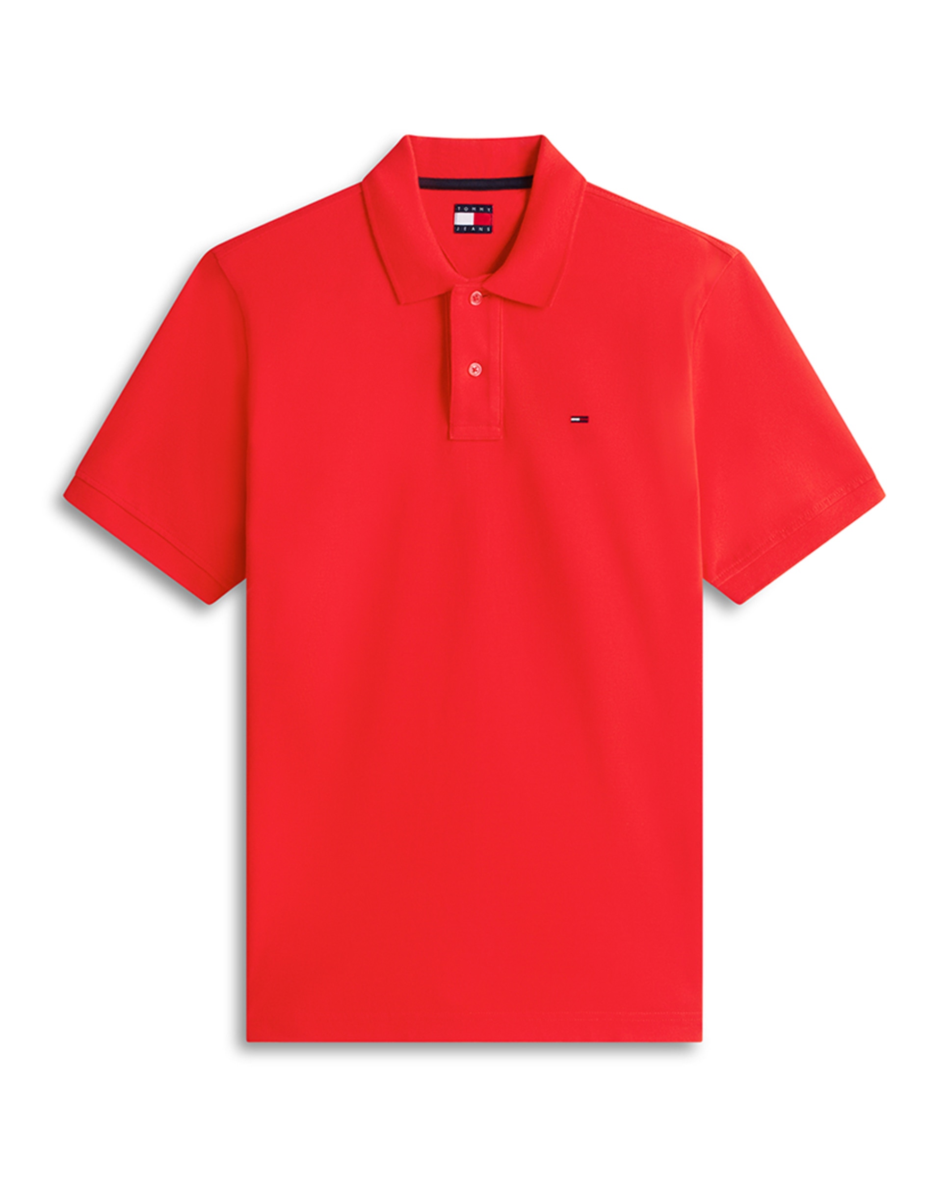 Polo Básico Regular Fit com Manga Curta Vermelho-4