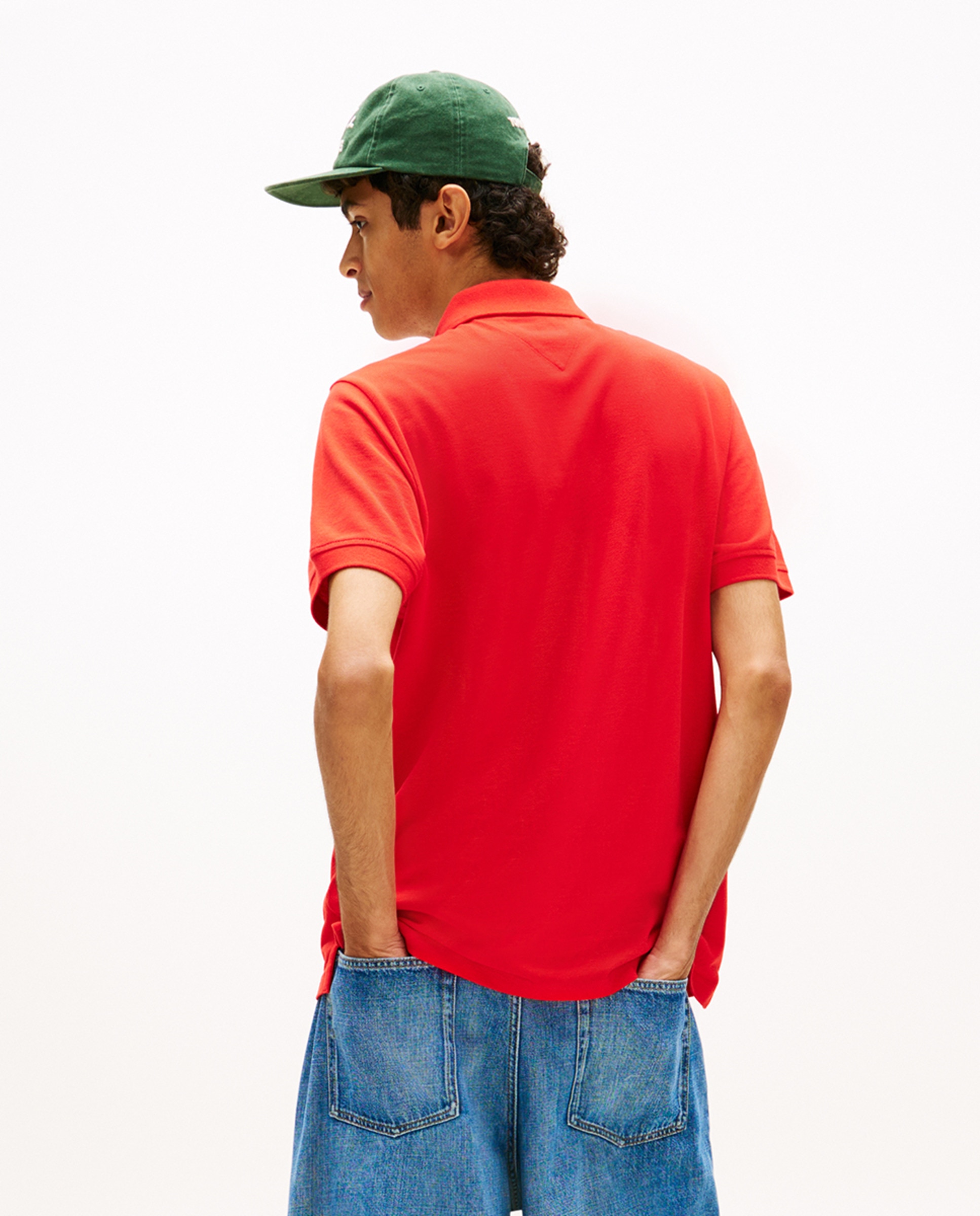 Polo Básico Regular Fit com Manga Curta Vermelho-2