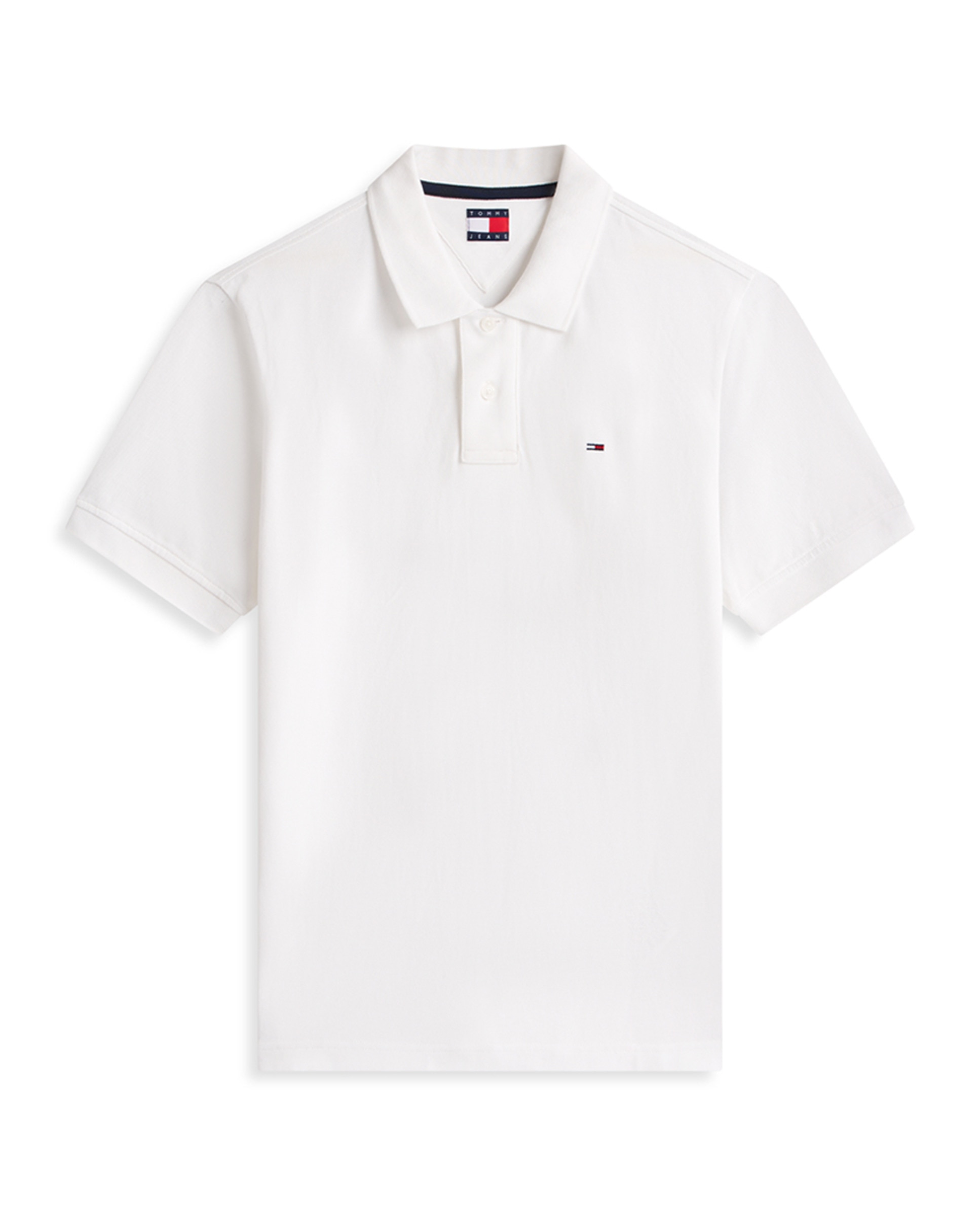 Polo Básico Regular Fit com Manga Curta Branco-4
