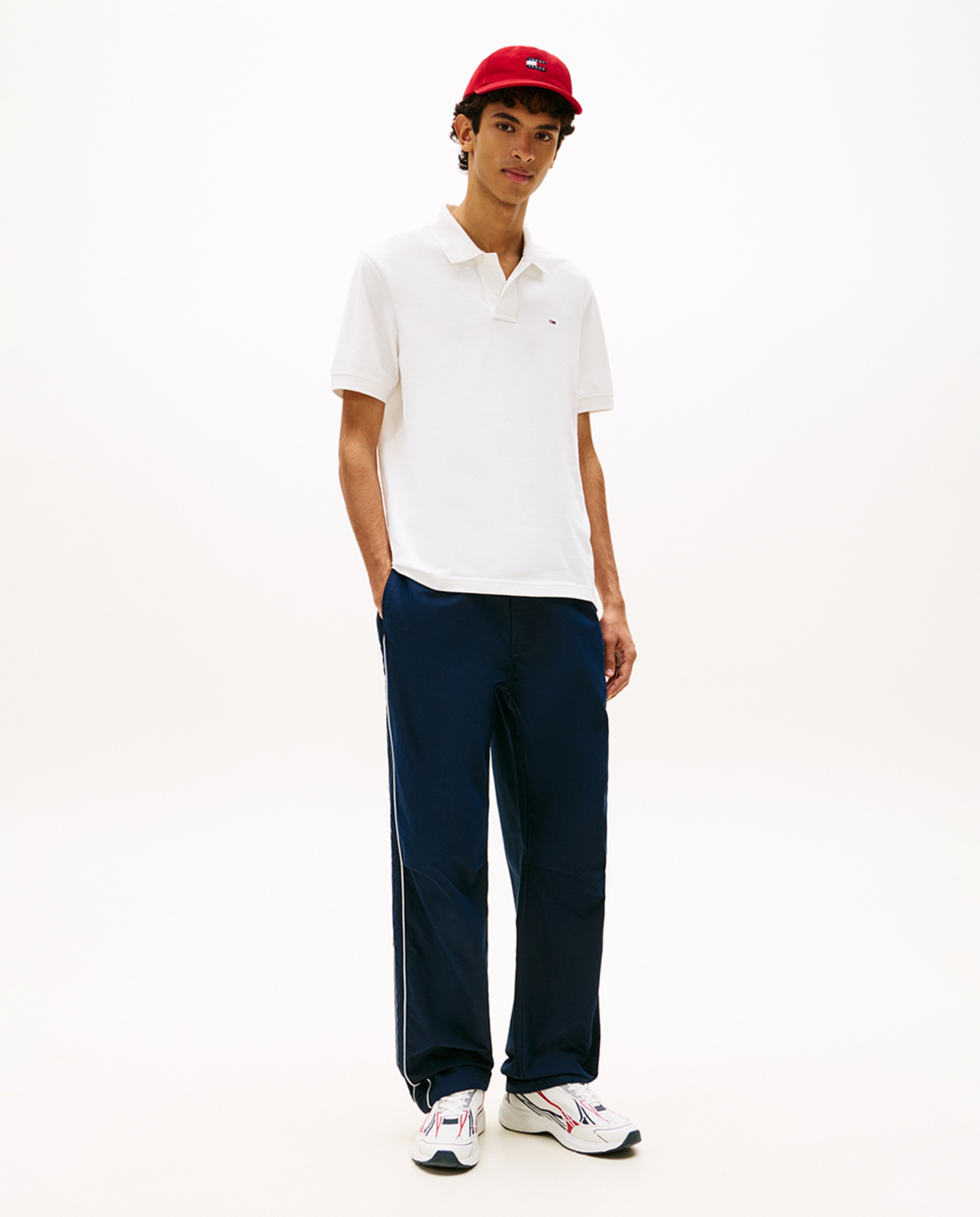 Polo Básico Regular Fit com Manga Curta Branco-5