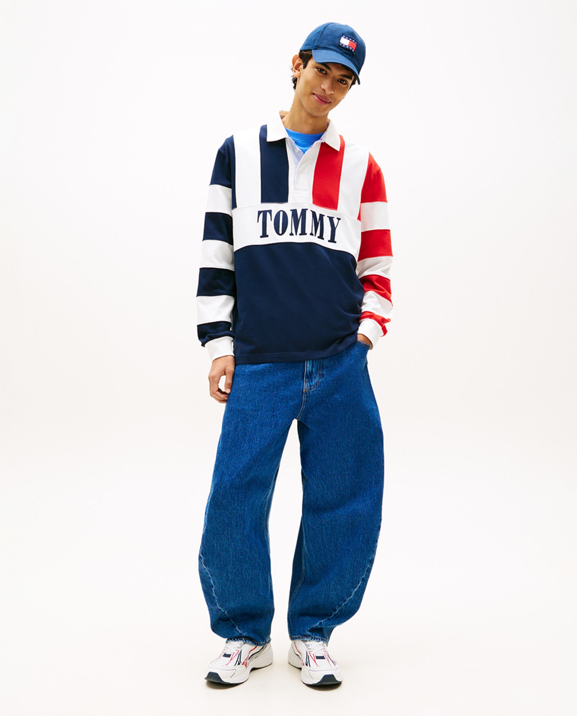 Polo Tipo Rugby Relaxed Fit Azul-marinho-5