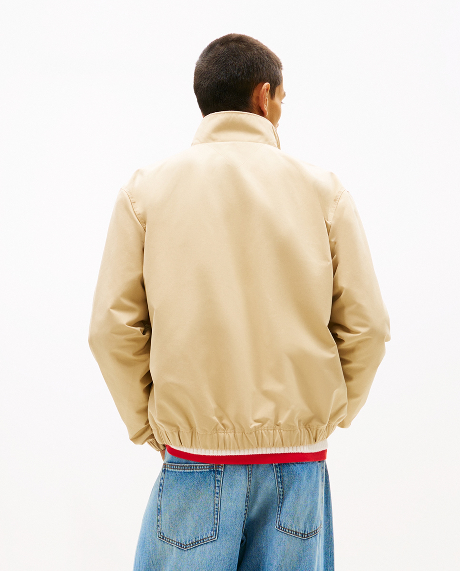 Casaco Tipo Blusão Bomber Regular Fit Bege-2