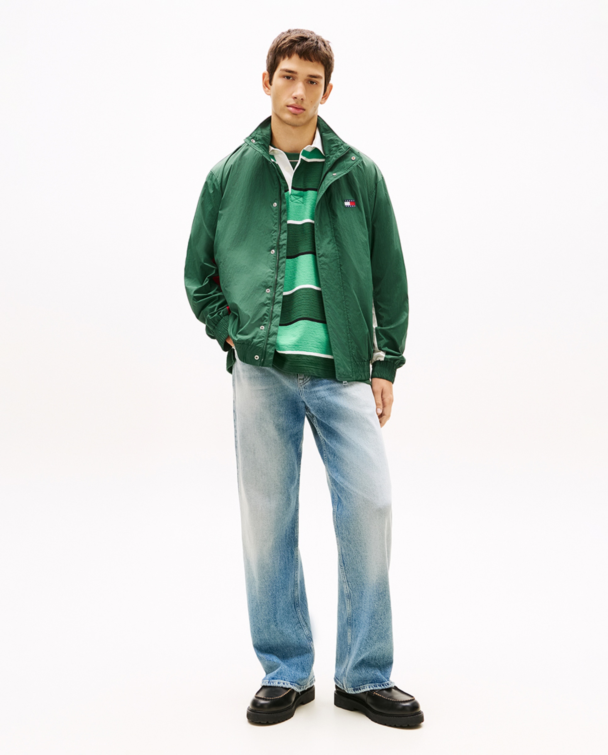 Casaco Tipo Blusão Bomber Regular Fit Verde-escuro-6
