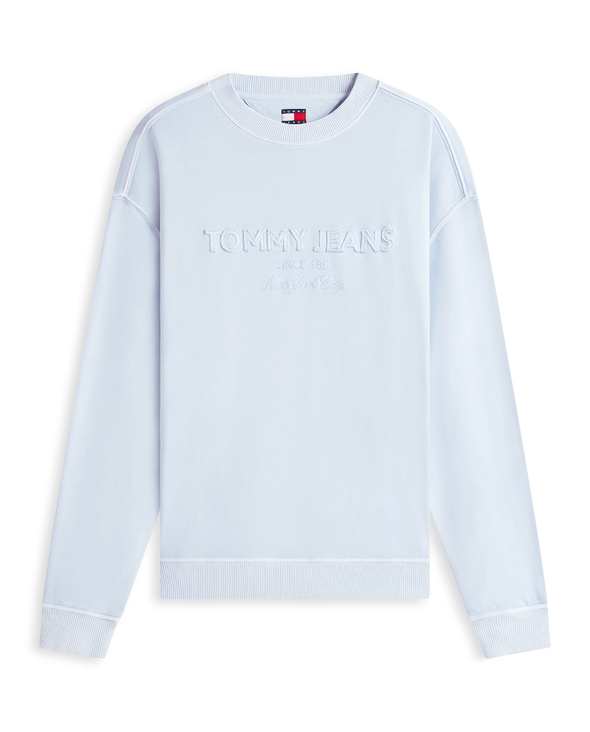 Sweatshirt 90's Fit com Capuz Azul-claro-4