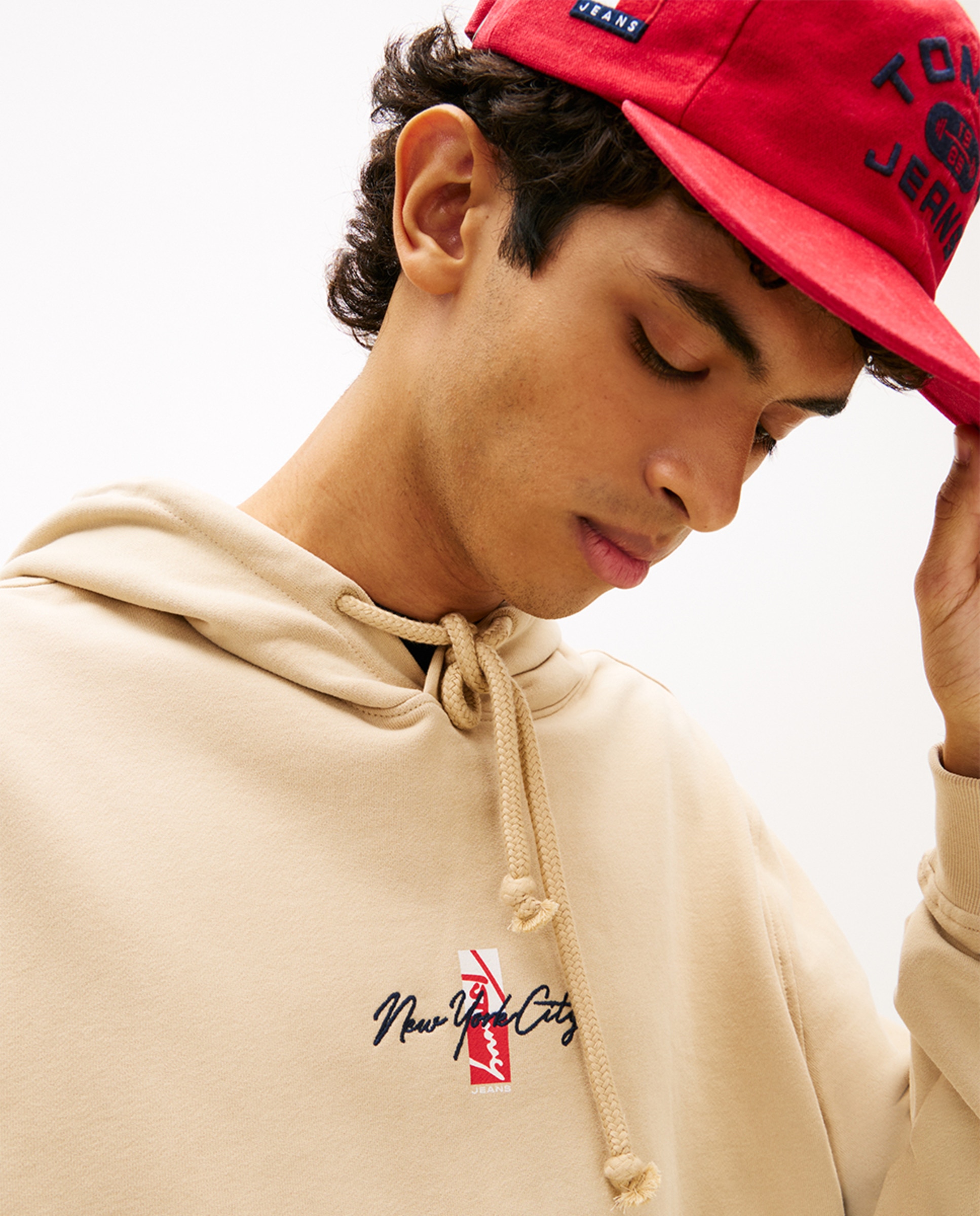 Sweatshirt Regular Fit com Capuz Bege-2
